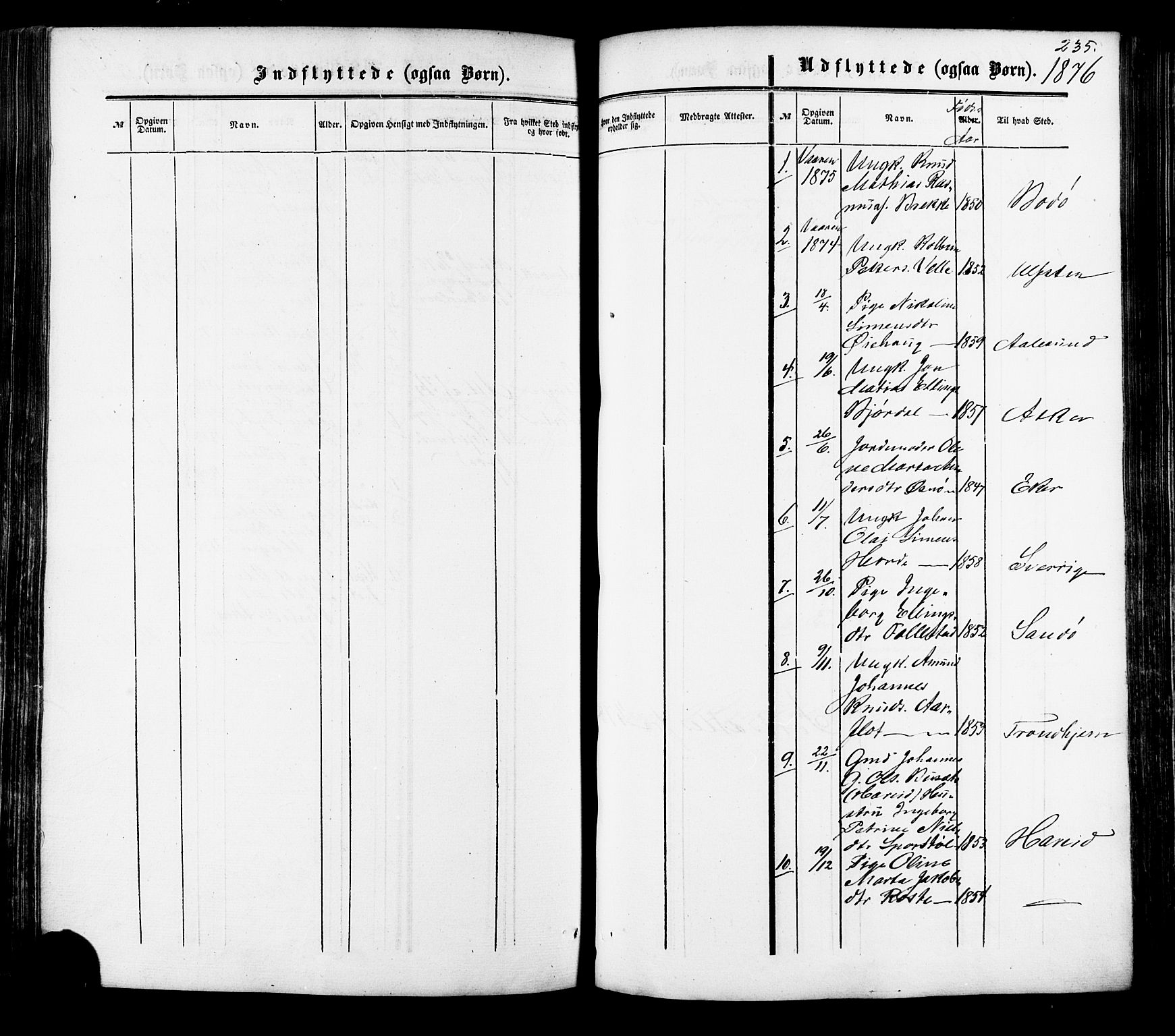 Ministerialprotokoller, klokkerbøker og fødselsregistre - Møre og Romsdal, SAT/A-1454/513/L0175: Ministerialbok nr. 513A02, 1856-1877, s. 235