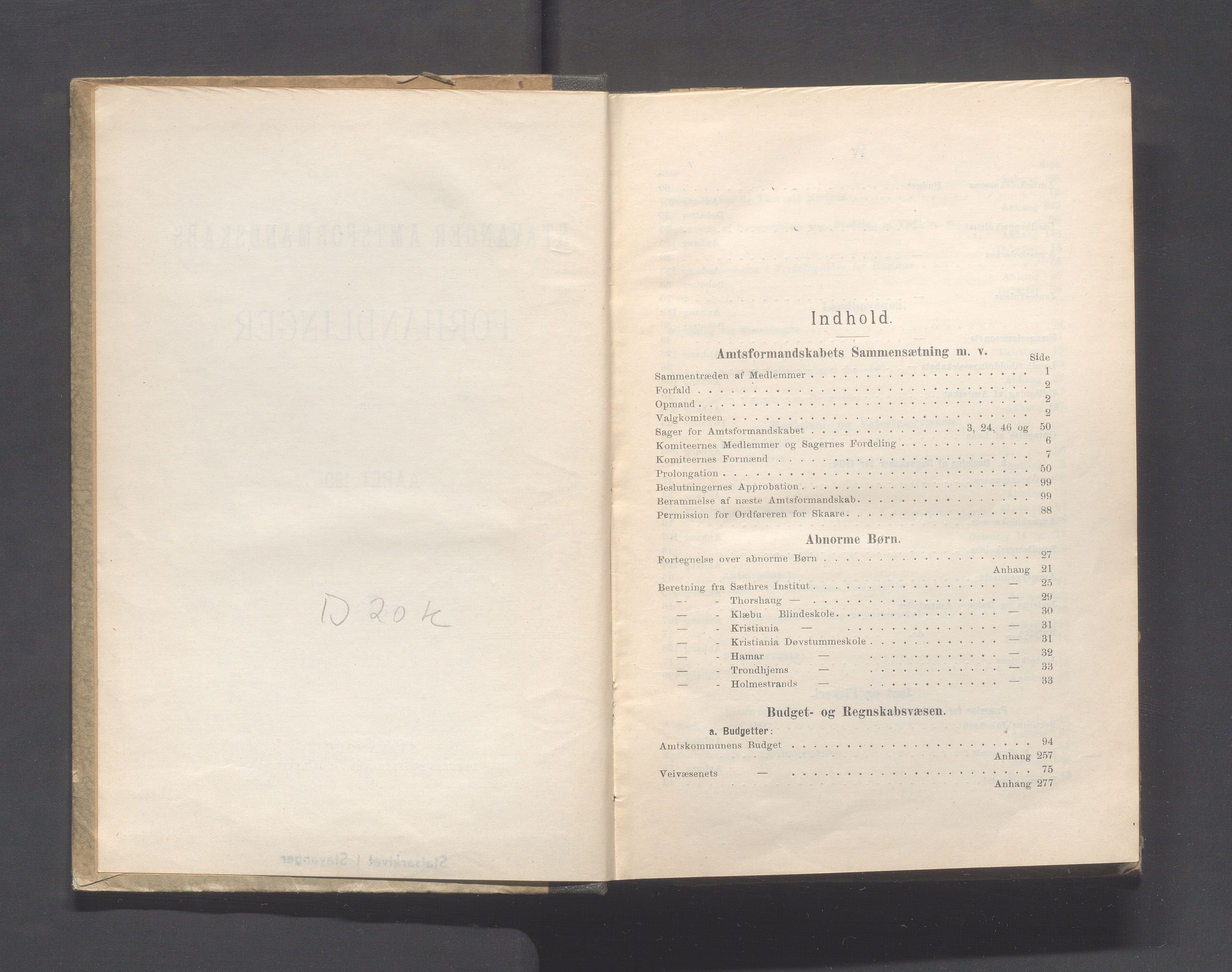 Rogaland fylkeskommune - Fylkesrådmannen , IKAR/A-900/A, 1901, s. 3