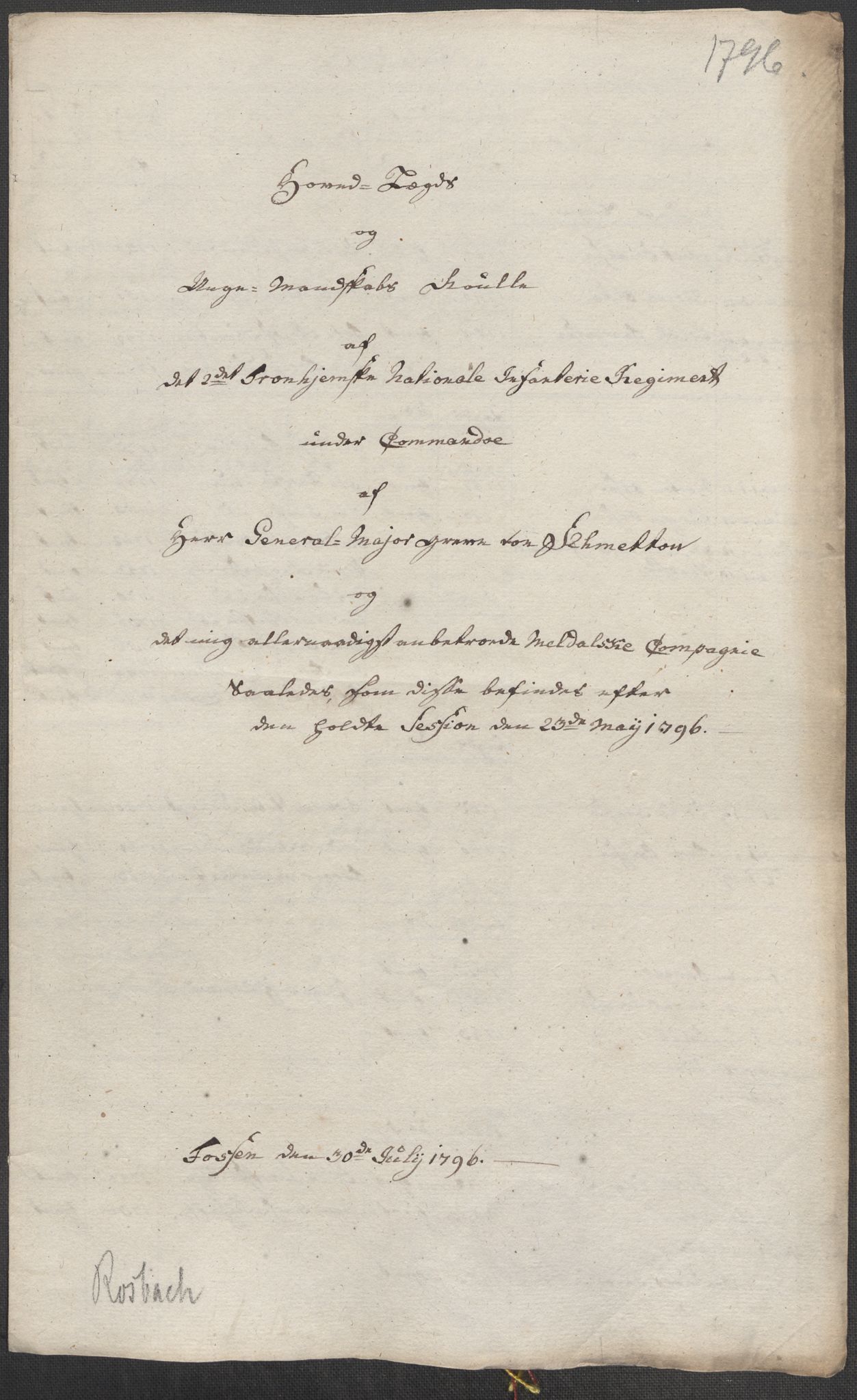 Generalitets- og kommissariatskollegiet, Det kongelige norske kommissariatskollegium, AV/RA-EA-5420/E/Eh/L0001b: Diverse, 1659-1807, s. 182