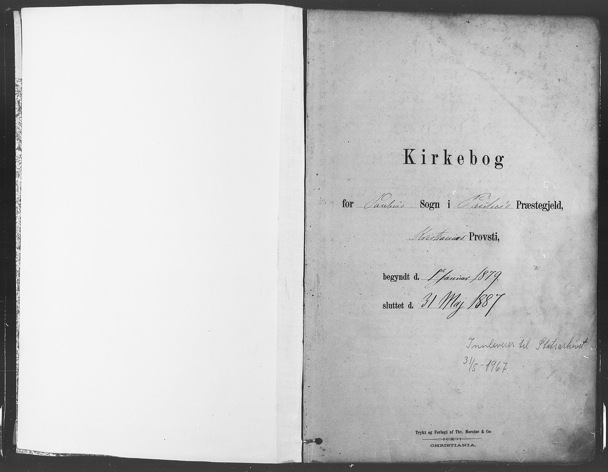 Paulus prestekontor Kirkebøker, SAO/A-10871/F/Fa/L0003: Ministerialbok nr. 3, 1879-1887