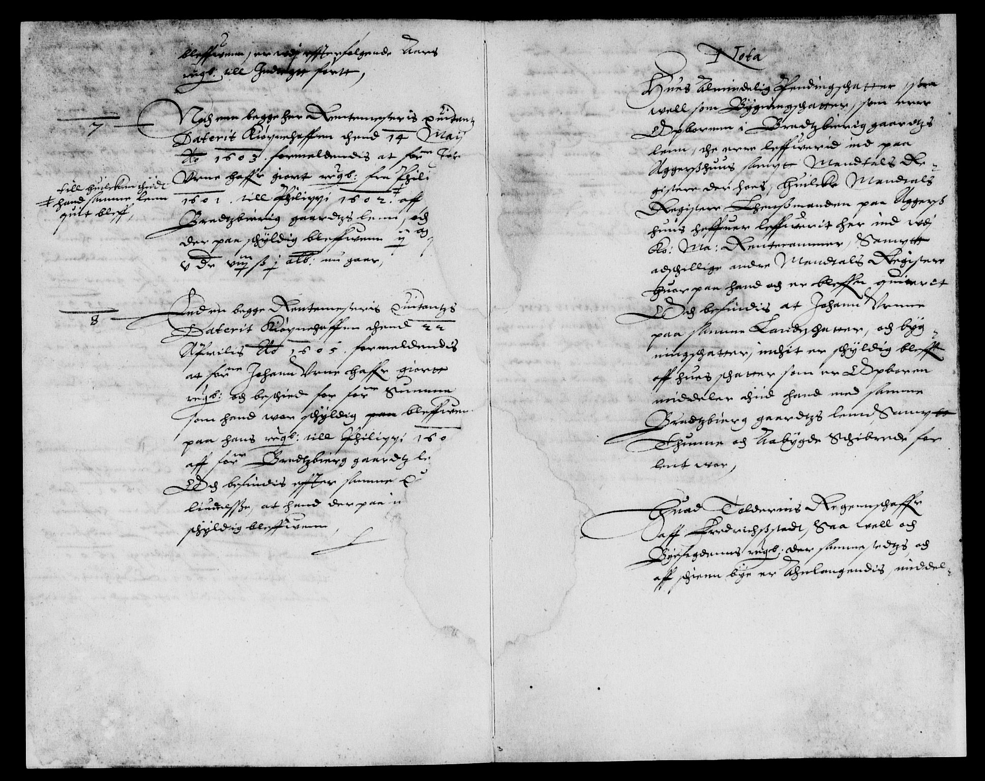 Rentekammeret inntil 1814, Reviderte regnskaper, Lensregnskaper, AV/RA-EA-5023/R/Rb/Rbp/L0002: Bratsberg len, 1599-1609