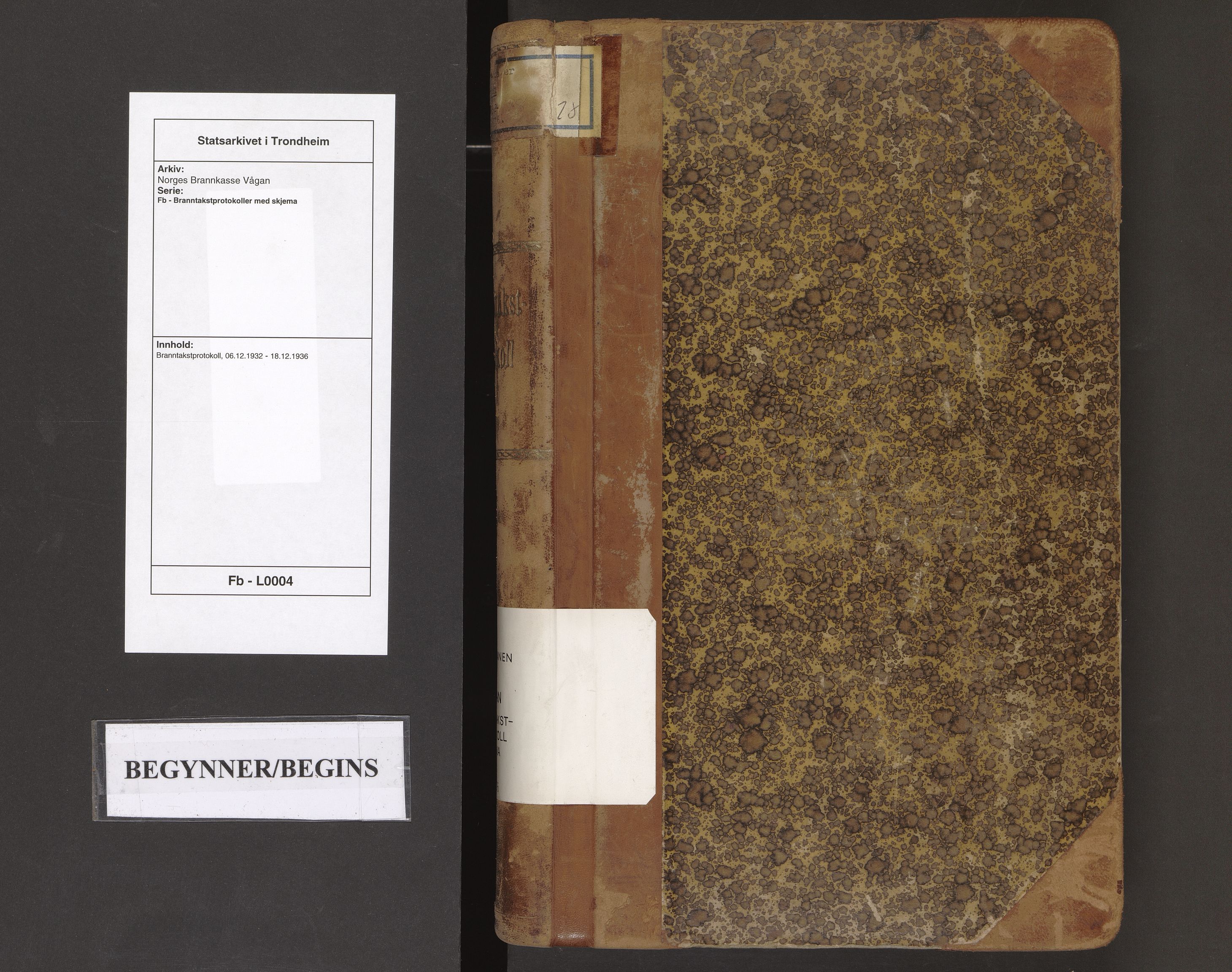 Norges Brannkasse Vågan, AV/SAT-A-5587/Fb/L0004: Branntakstprotokoll, 1932-1936