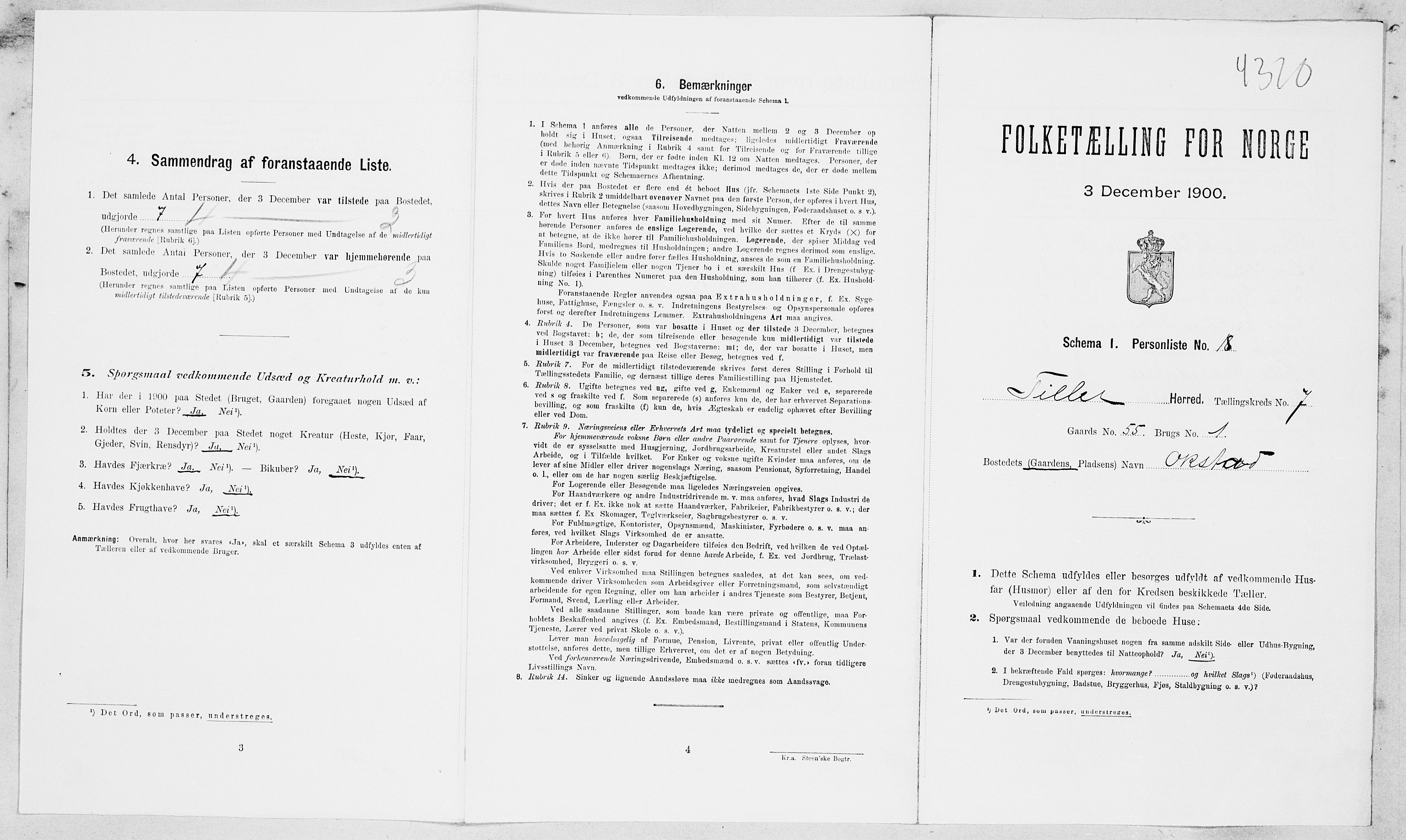 SAT, Folketelling 1900 for 1661 Tiller herred, 1900, s. 90