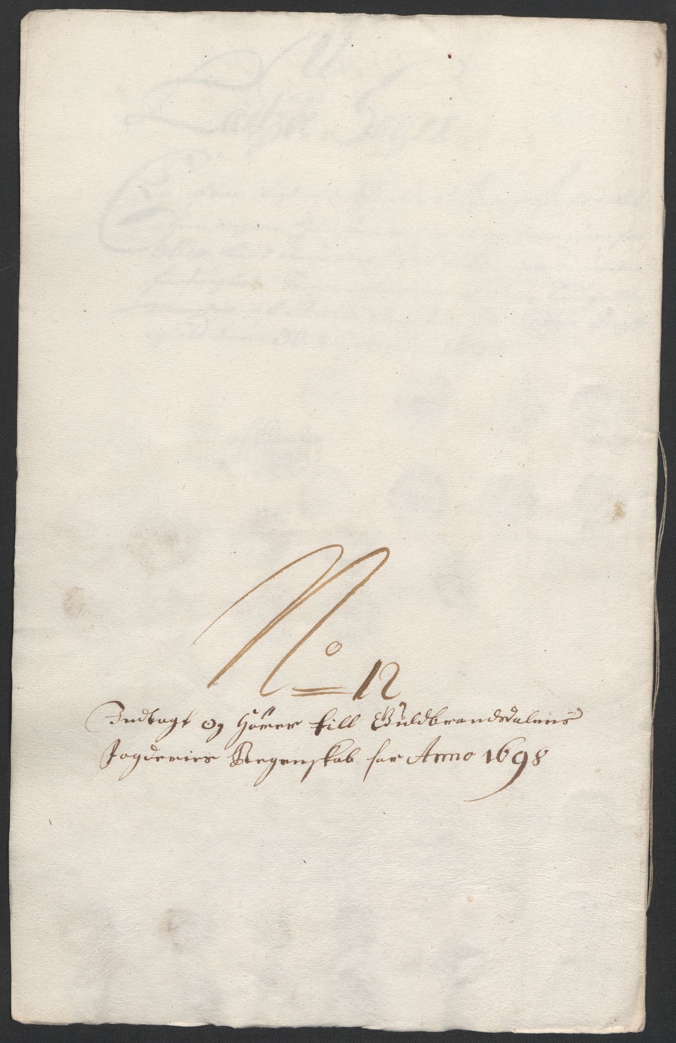 Rentekammeret inntil 1814, Reviderte regnskaper, Fogderegnskap, RA/EA-4092/R17/L1171: Fogderegnskap Gudbrandsdal, 1698, s. 132