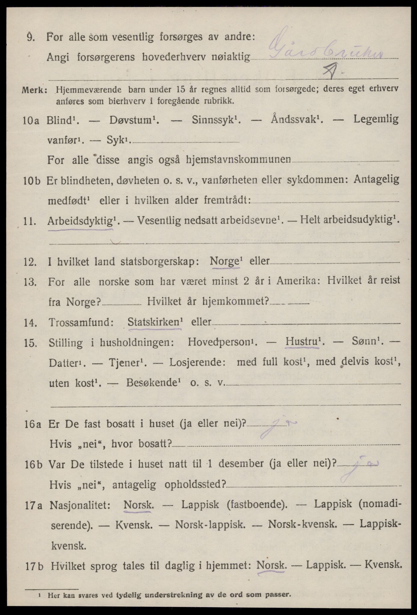 SAT, Folketelling 1920 for 1627 Bjugn herred, 1920, s. 1378