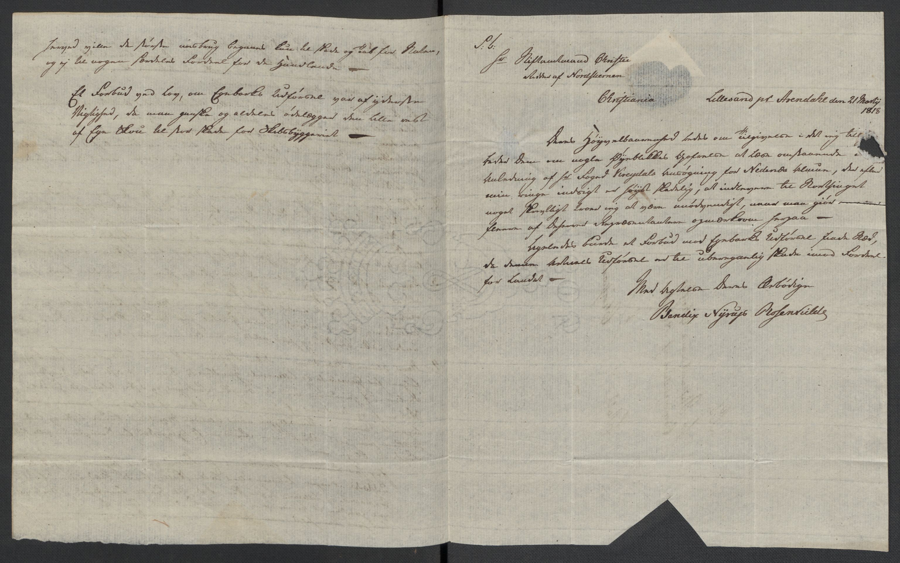 Christie, Wilhelm Frimann Koren, RA/PA-0014/F/L0006: Christies dokumenter fra Stortinget, 1817-1818, s. 470