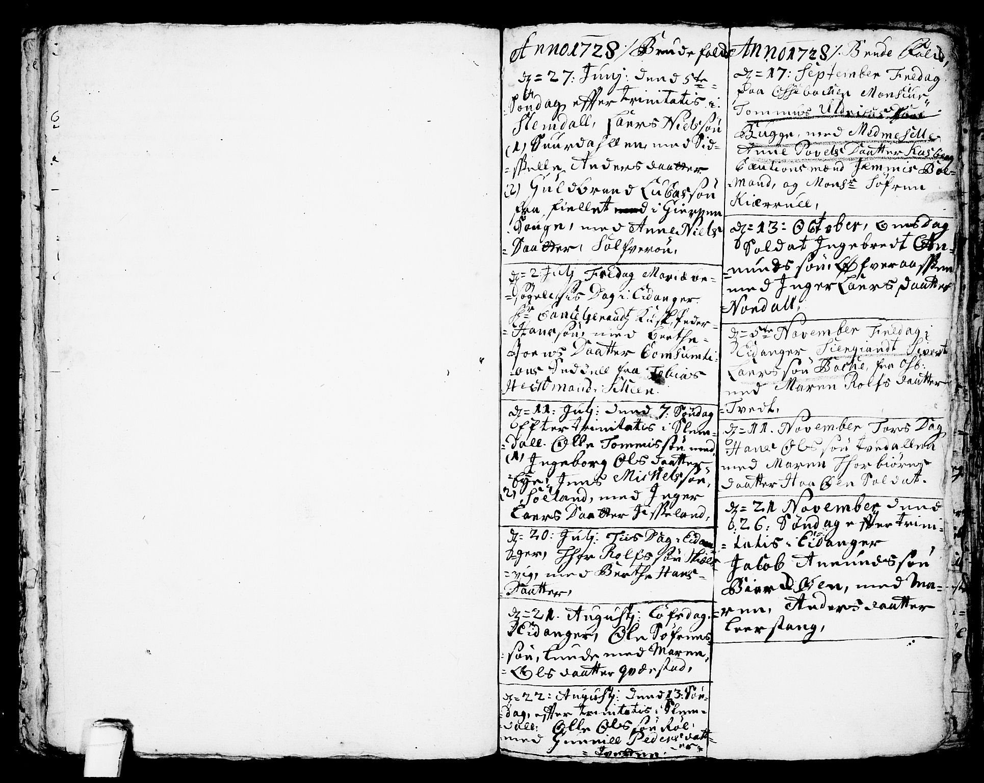 Eidanger kirkebøker, SAKO/A-261/F/Fa/L0003: Ministerialbok nr. 3, 1719-1732
