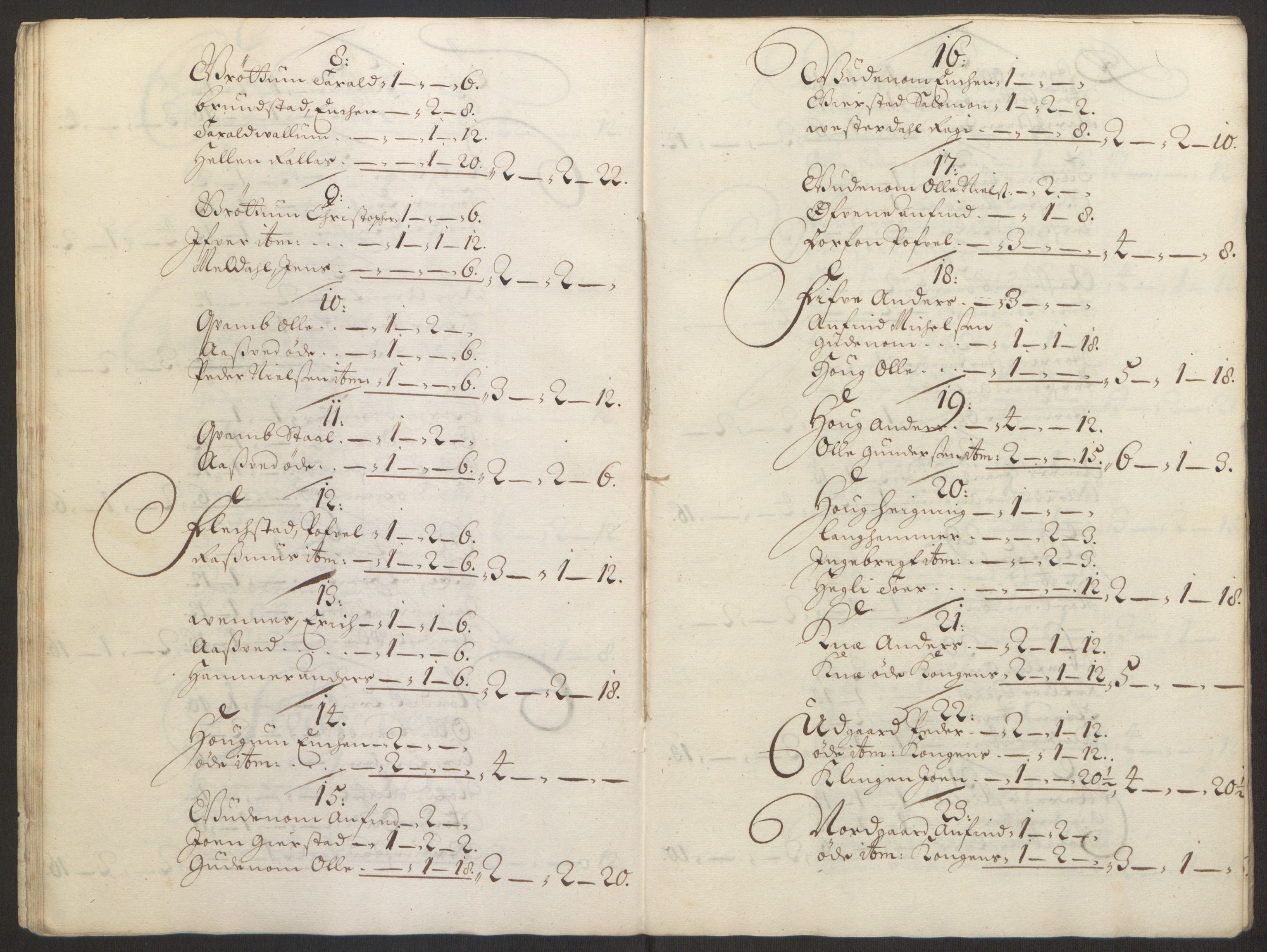 Rentekammeret inntil 1814, Reviderte regnskaper, Fogderegnskap, AV/RA-EA-4092/R63/L4309: Fogderegnskap Inderøy, 1695-1697, s. 267