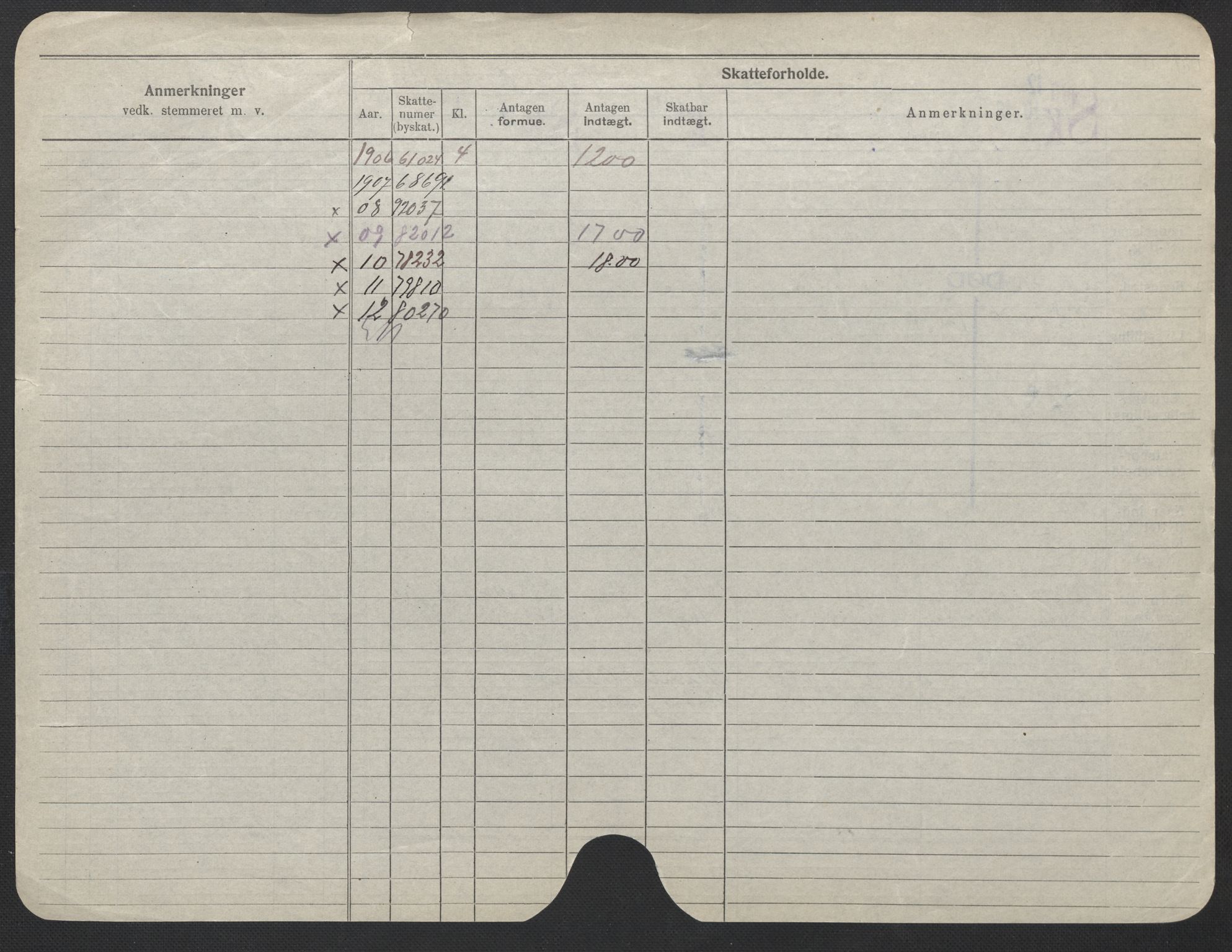 Oslo folkeregister, Registerkort, AV/SAO-A-11715/F/Fa/Fac/L0024: Kvinner, 1906-1914, s. 448b