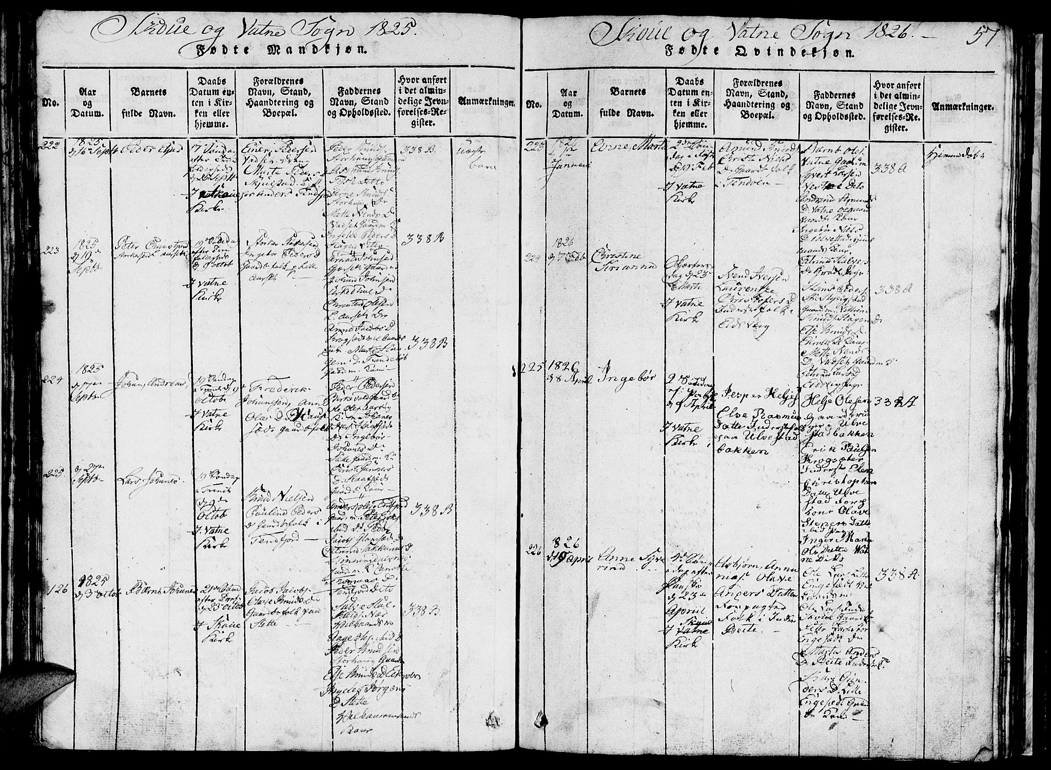 Ministerialprotokoller, klokkerbøker og fødselsregistre - Møre og Romsdal, AV/SAT-A-1454/524/L0360: Klokkerbok nr. 524C01, 1816-1830, s. 57