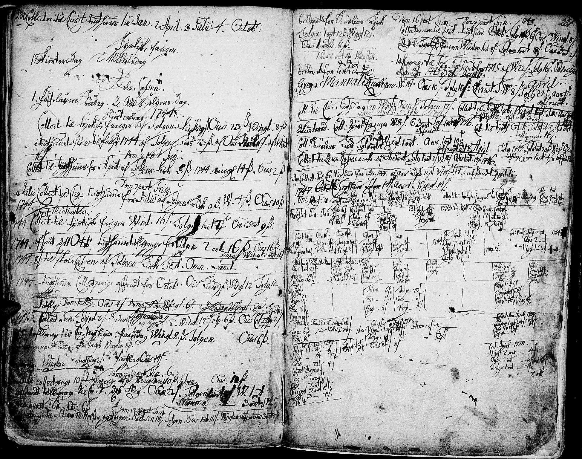 Tolga prestekontor, AV/SAH-PREST-062/K/L0001: Ministerialbok nr. 1, 1733-1767, s. 230-231
