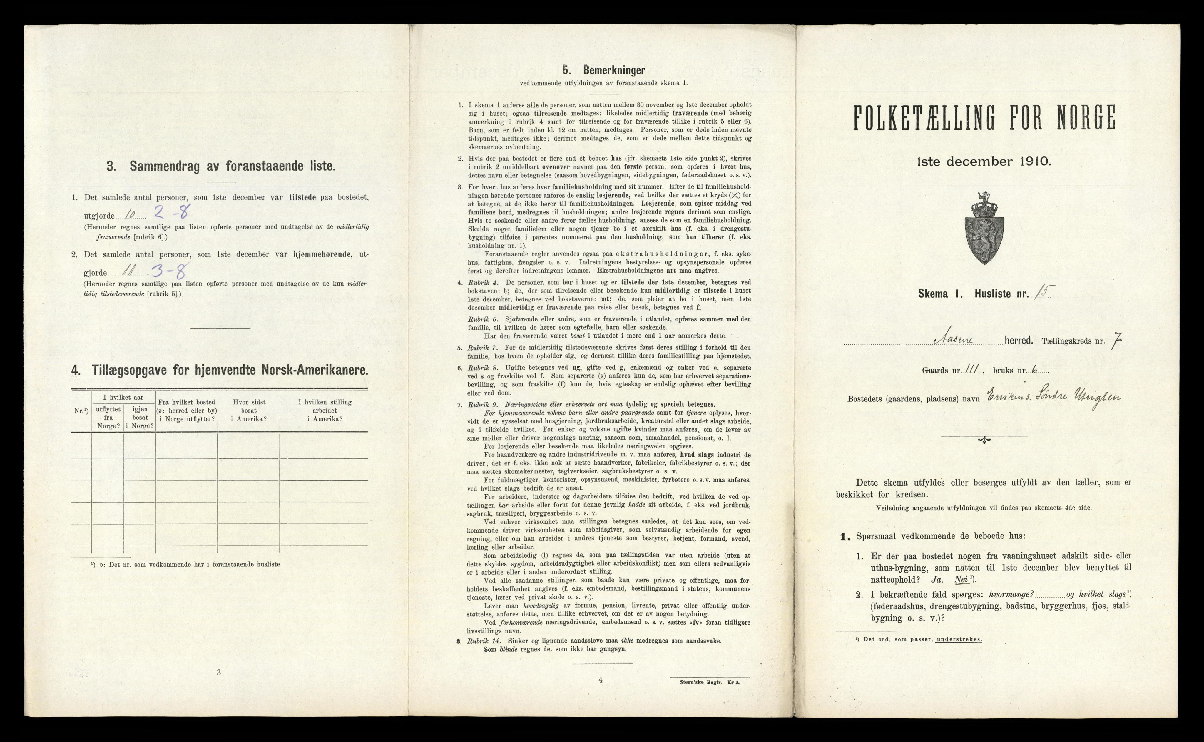 RA, Folketelling 1910 for 1255 Åsane herred, 1910, s. 447