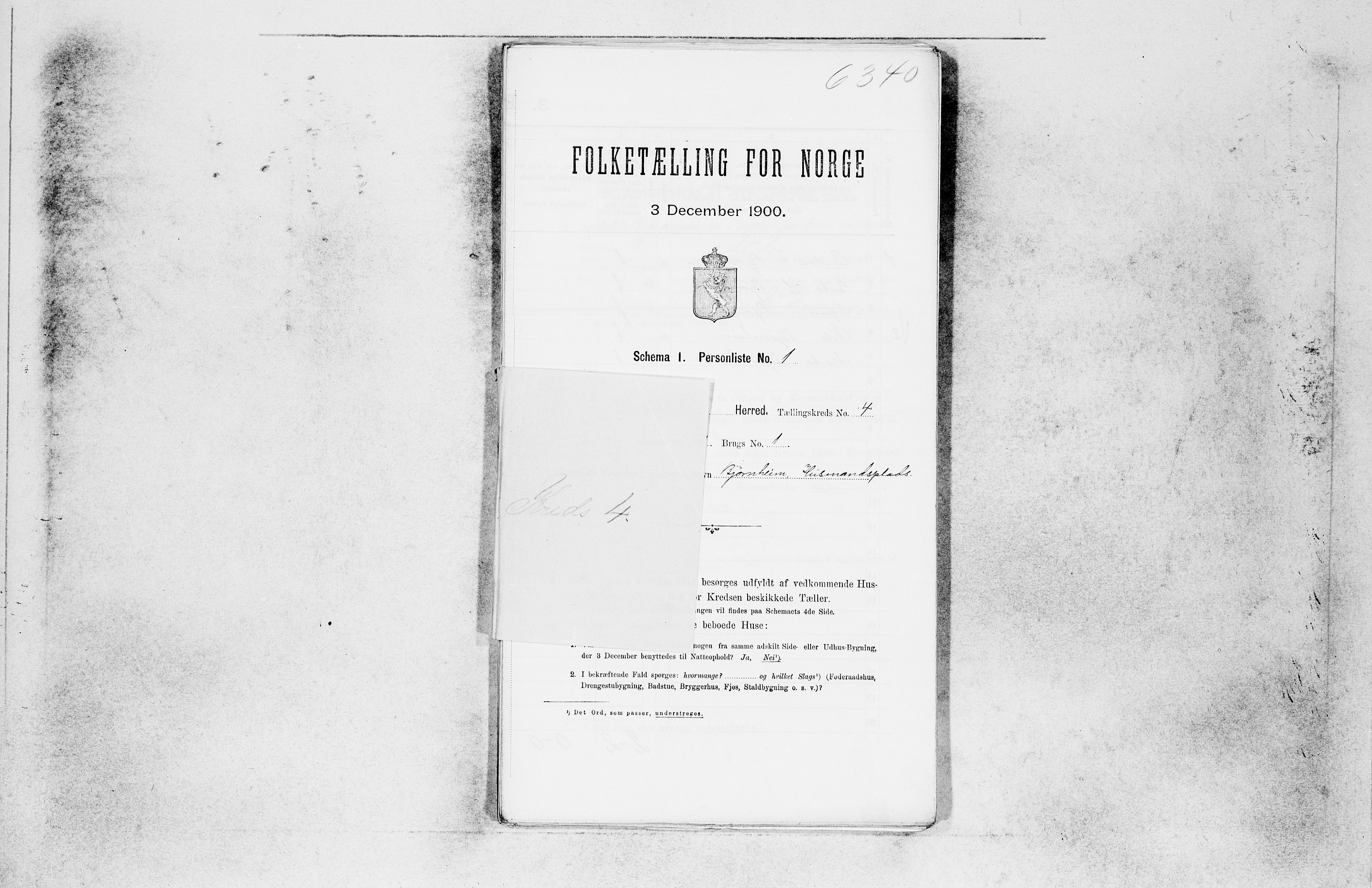 SAB, Folketelling 1900 for 1427 Jostedal herred, 1900, s. 190
