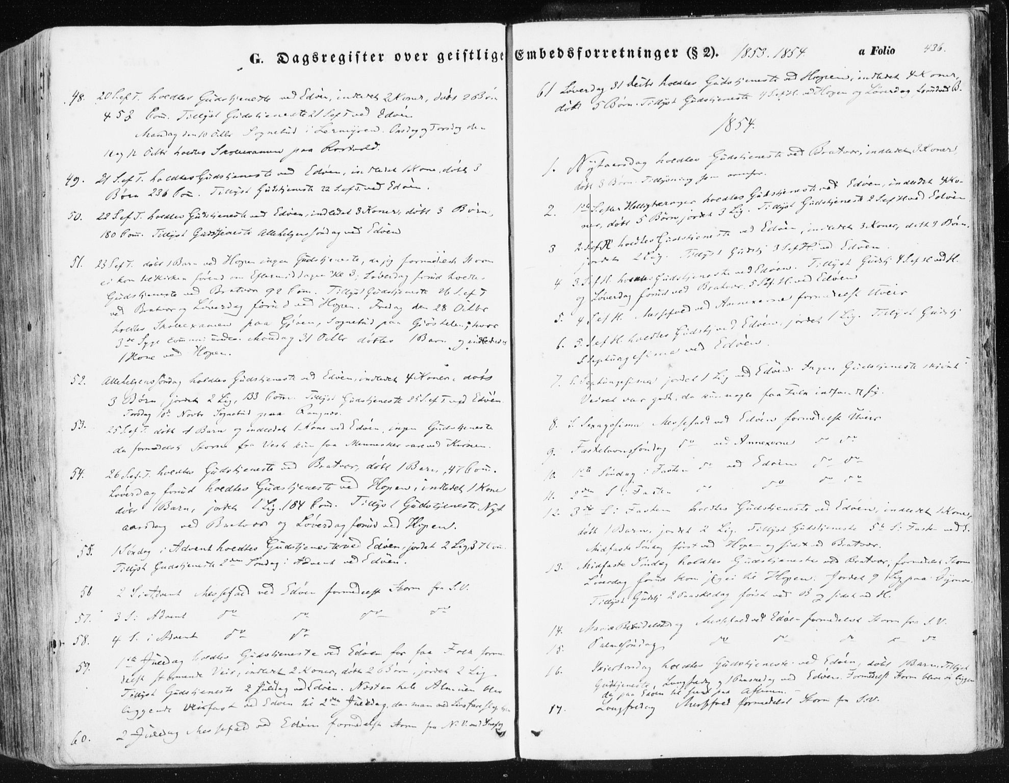 Ministerialprotokoller, klokkerbøker og fødselsregistre - Møre og Romsdal, SAT/A-1454/581/L0937: Ministerialbok nr. 581A05, 1853-1872, s. 436