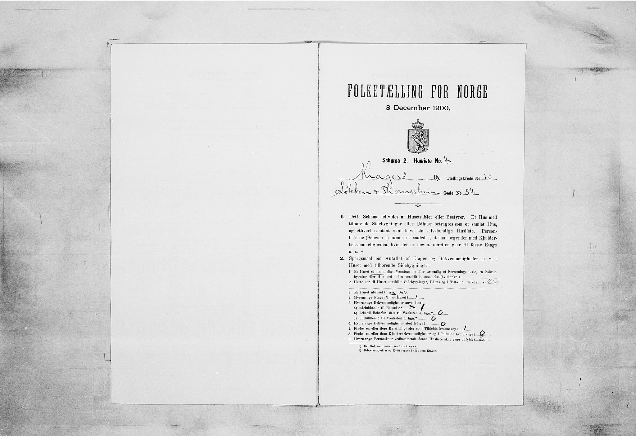 SAKO, Folketelling 1900 for 0801 Kragerø kjøpstad, 1900, s. 1225