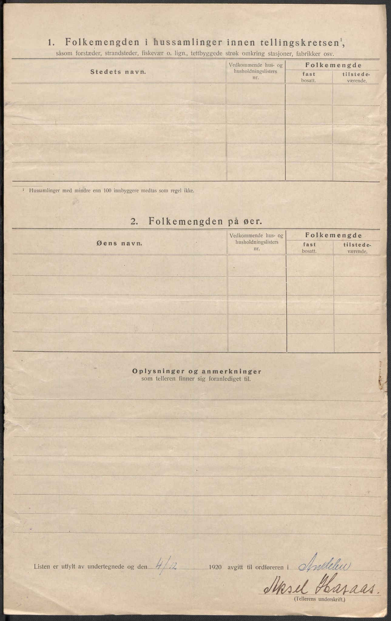 SAKO, Folketelling 1920 for 0719 Andebu herred, 1920, s. 68