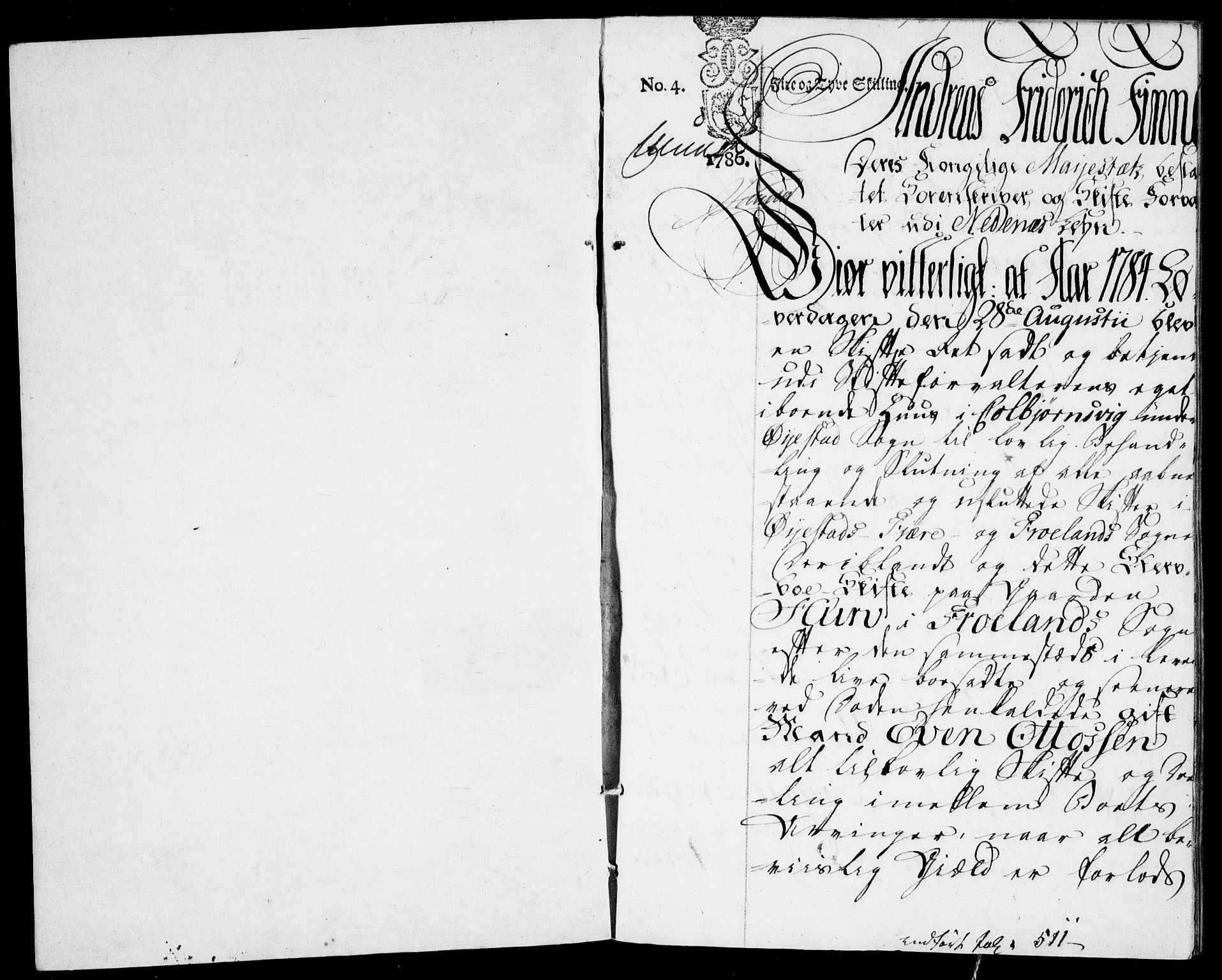 Danske Kanselli, Skapsaker, RA/EA-4061/F/L0100: Skap 16, pakke 7 VI, 1770-1787, s. 545