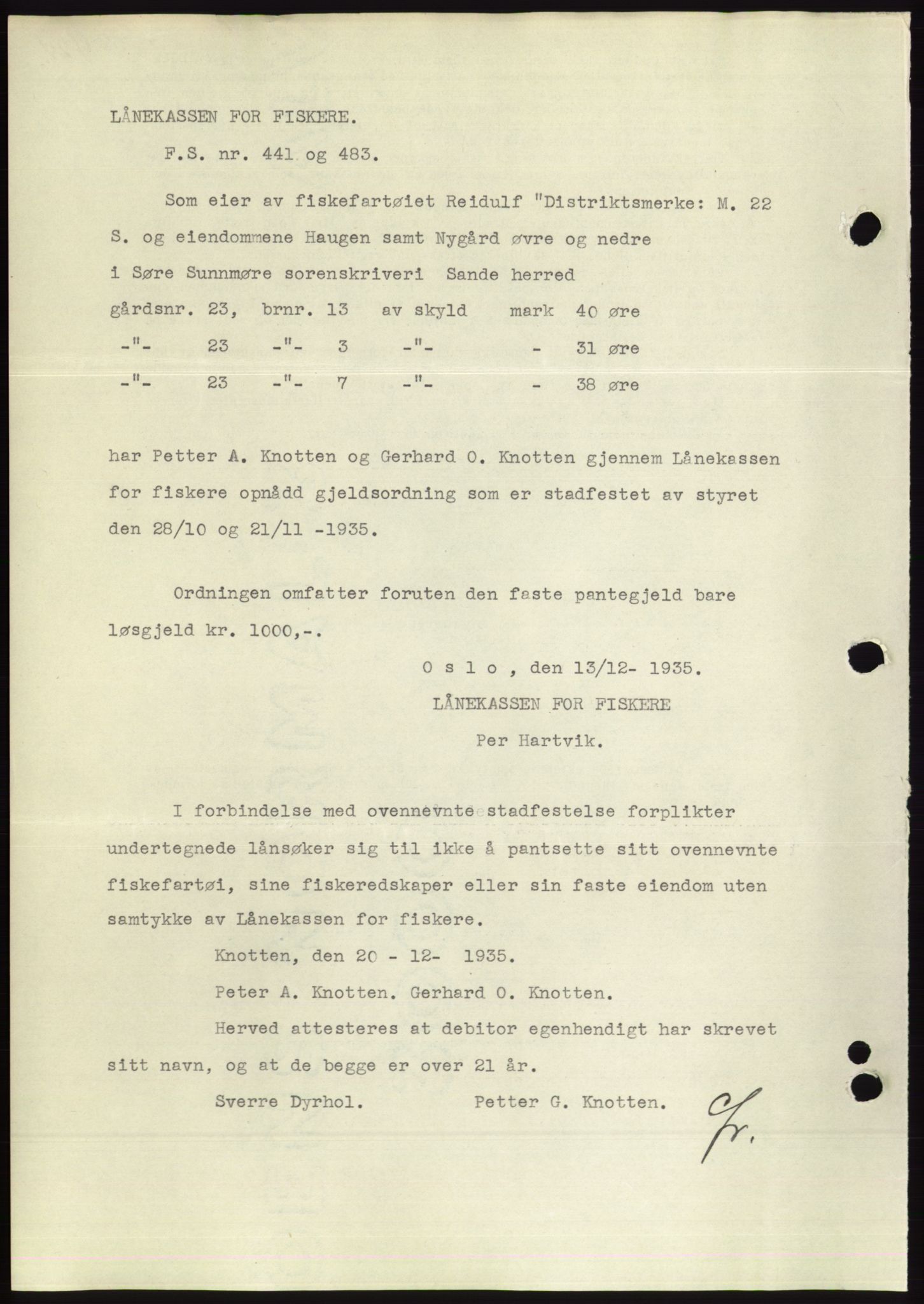 Søre Sunnmøre sorenskriveri, AV/SAT-A-4122/1/2/2C/L0061: Pantebok nr. 55, 1936-1936, Dagboknr: 1474/1936