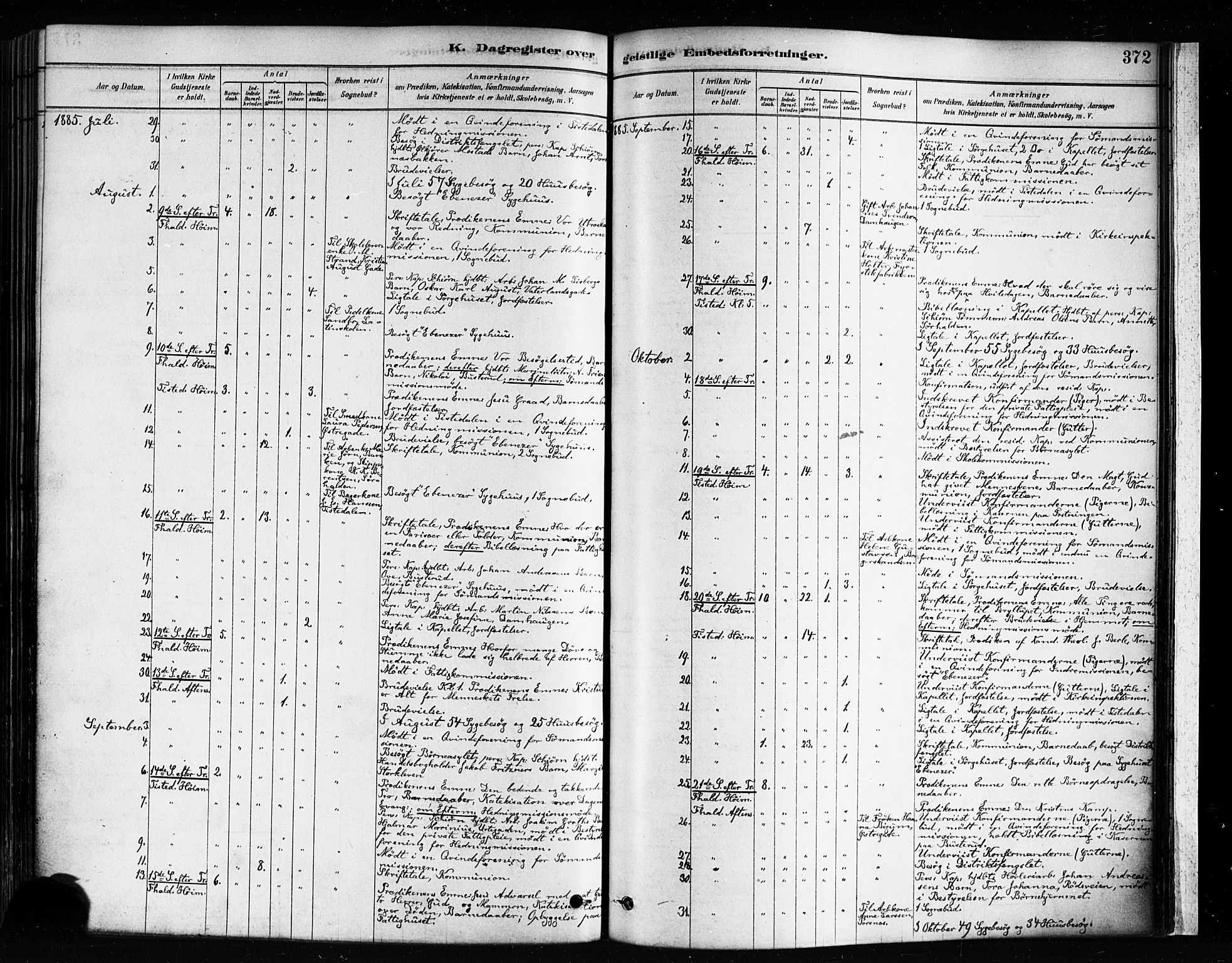 Halden prestekontor Kirkebøker, AV/SAO-A-10909/F/Fa/L0012: Ministerialbok nr. I 12, 1878-1889, s. 372