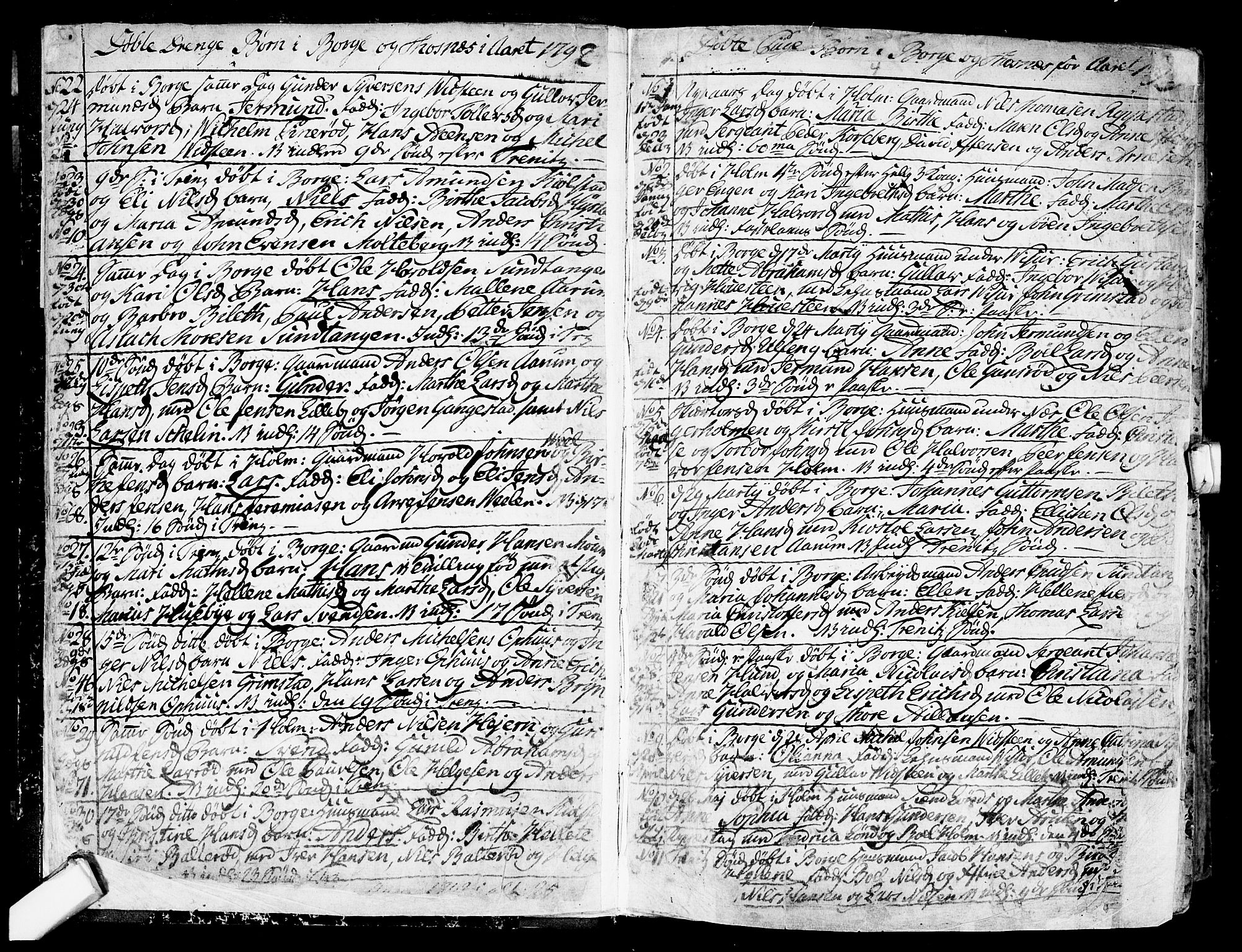 Borge prestekontor Kirkebøker, SAO/A-10903/F/Fa/L0002: Ministerialbok nr. I 2, 1791-1817, s. 6