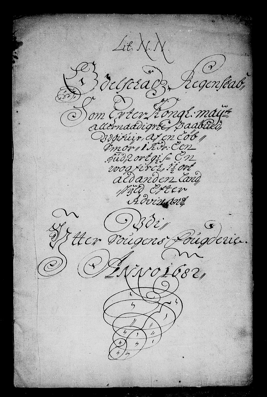 Rentekammeret inntil 1814, Reviderte regnskaper, Stiftamtstueregnskaper, Bergen stiftamt, RA/EA-6043/R/Rc/L0064: Bergen stiftamt, 1682