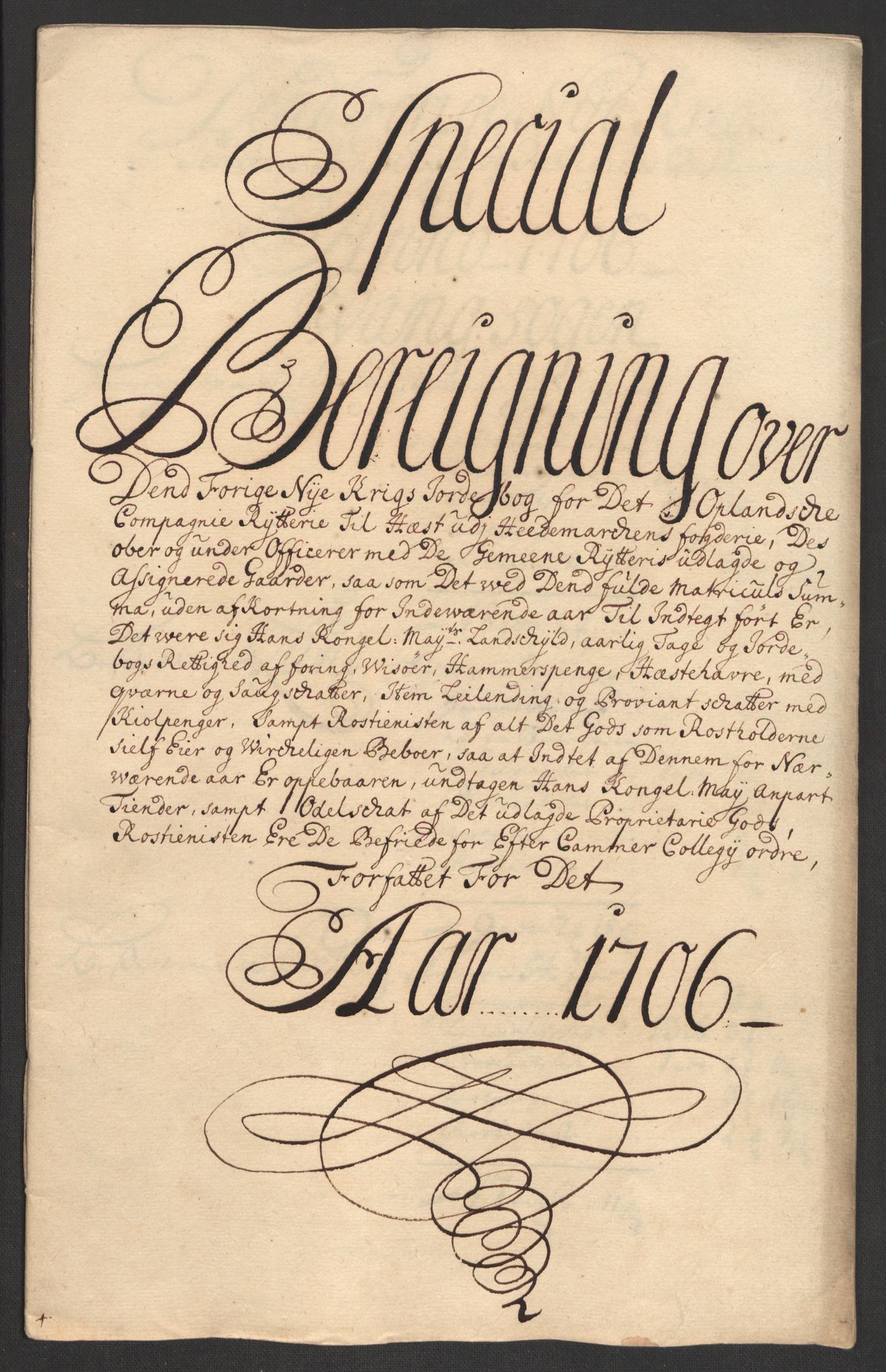 Rentekammeret inntil 1814, Reviderte regnskaper, Fogderegnskap, AV/RA-EA-4092/R16/L1043: Fogderegnskap Hedmark, 1706-1707, s. 208