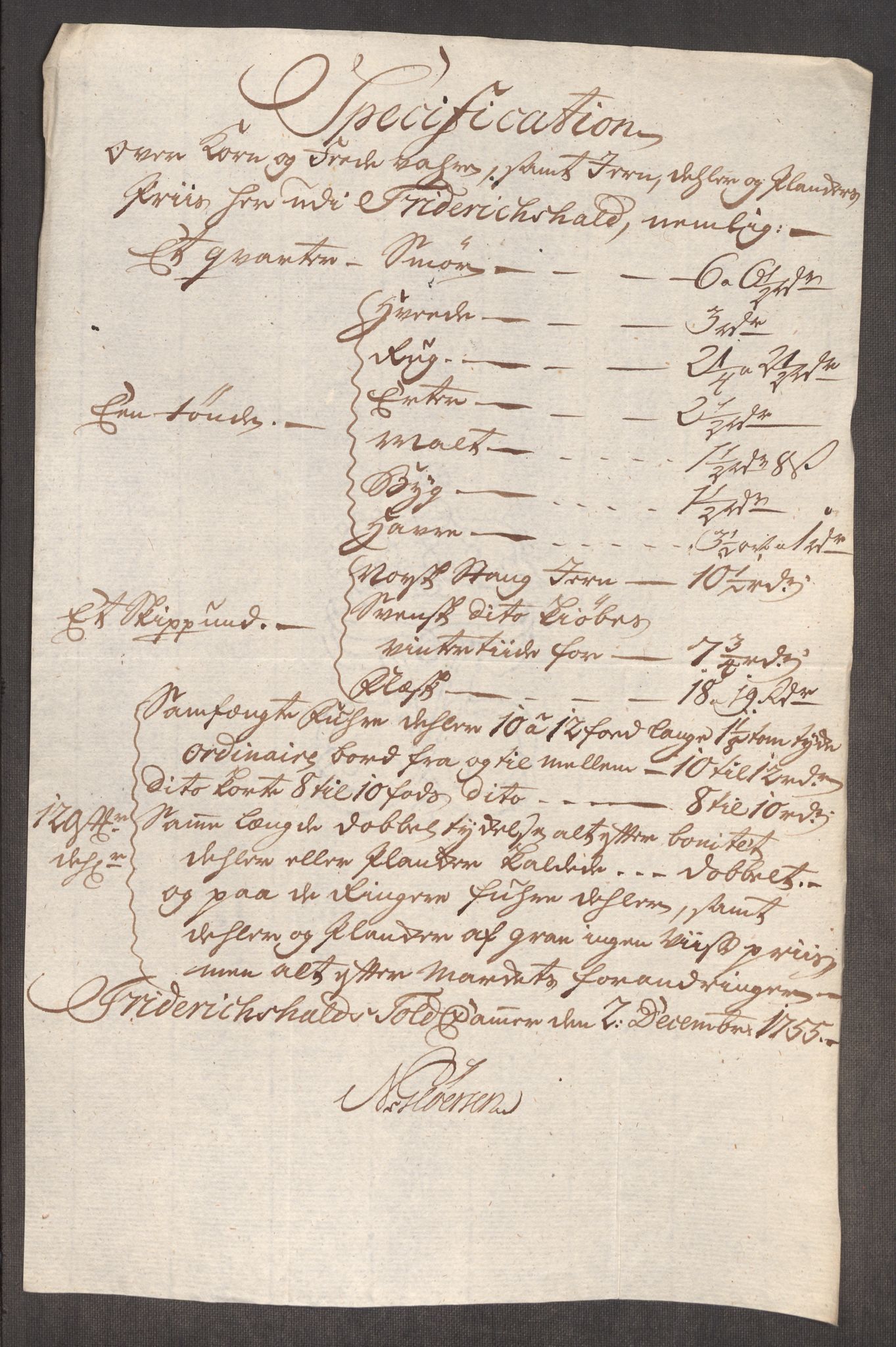 Rentekammeret inntil 1814, Realistisk ordnet avdeling, AV/RA-EA-4070/Oe/L0005: [Ø1]: Priskuranter, 1753-1757, s. 354