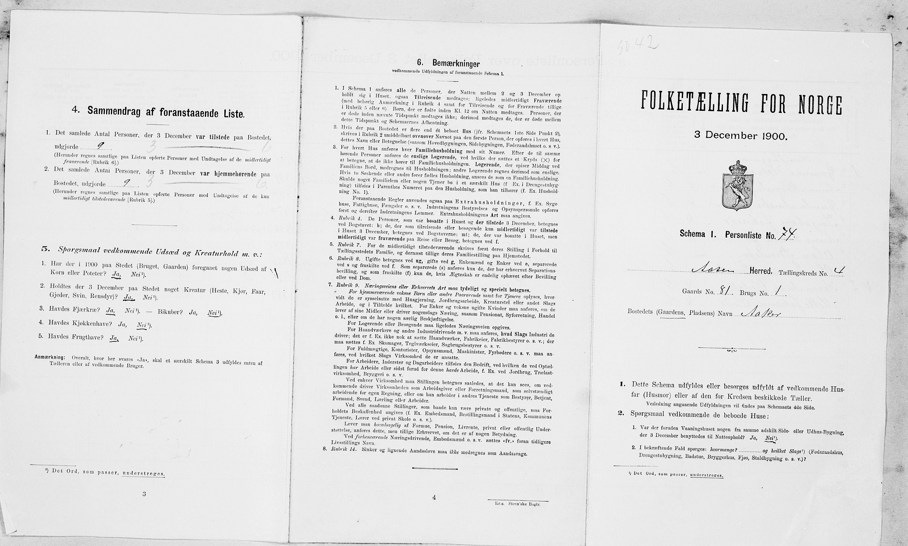 SAT, Folketelling 1900 for 1716 Åsen herred, 1900, s. 558