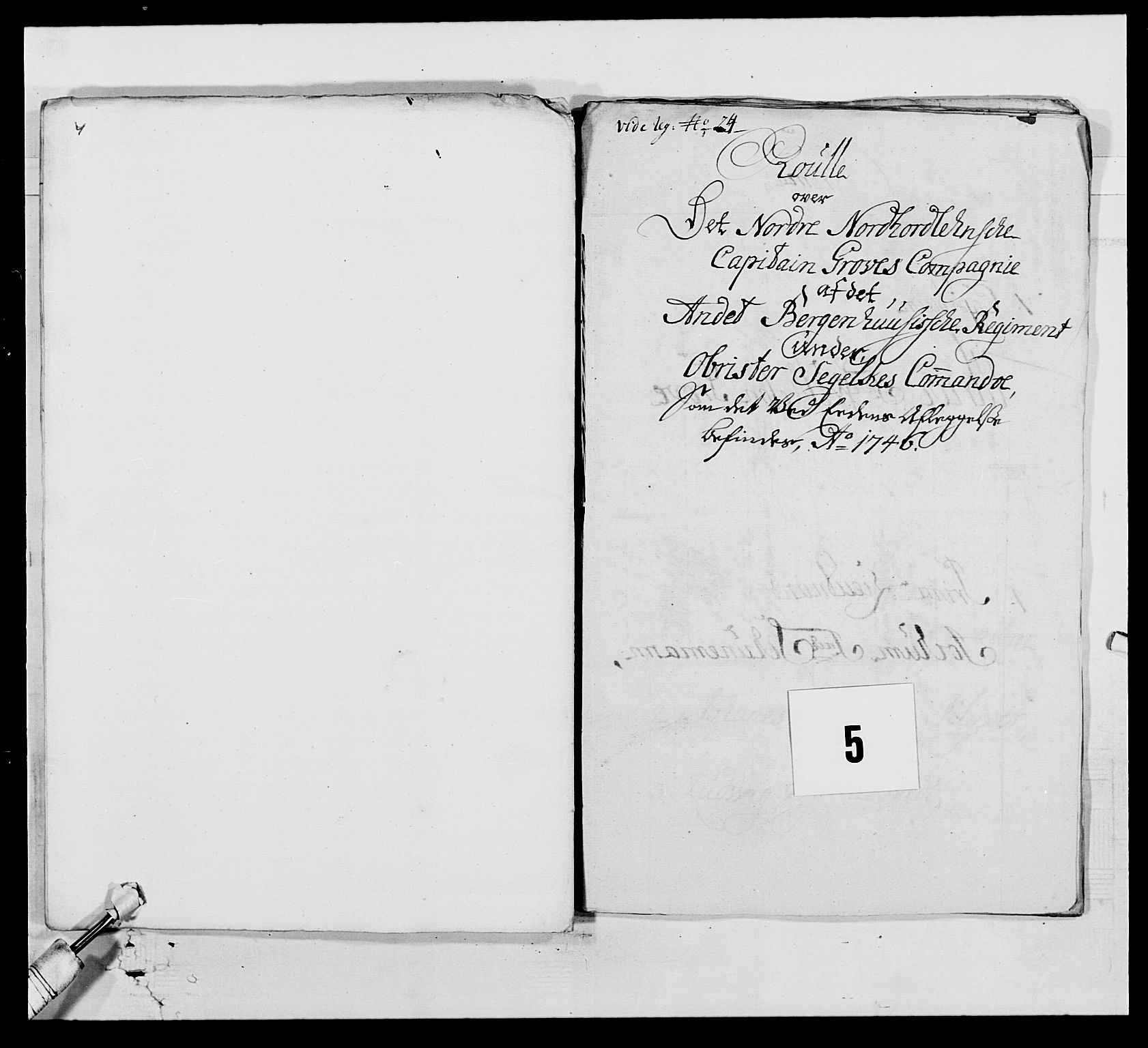 Kommanderende general (KG I) med Det norske krigsdirektorium, AV/RA-EA-5419/E/Ea/L0520: 2. Bergenhusiske regiment, 1746-1756, s. 35
