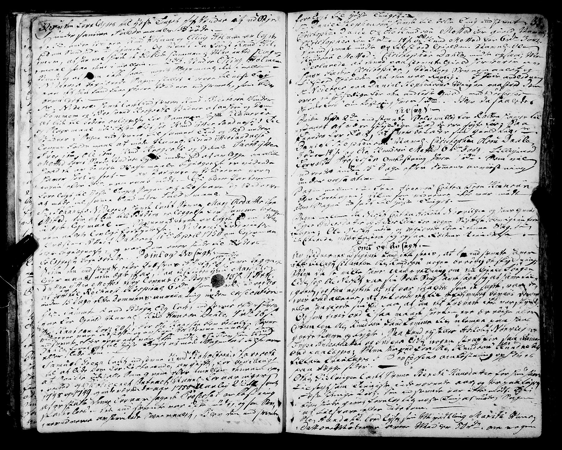 Romsdal sorenskriveri, SAT/A-4149/1/1/1A/L0013: Tingbok, 1749-1757, s. 32-33