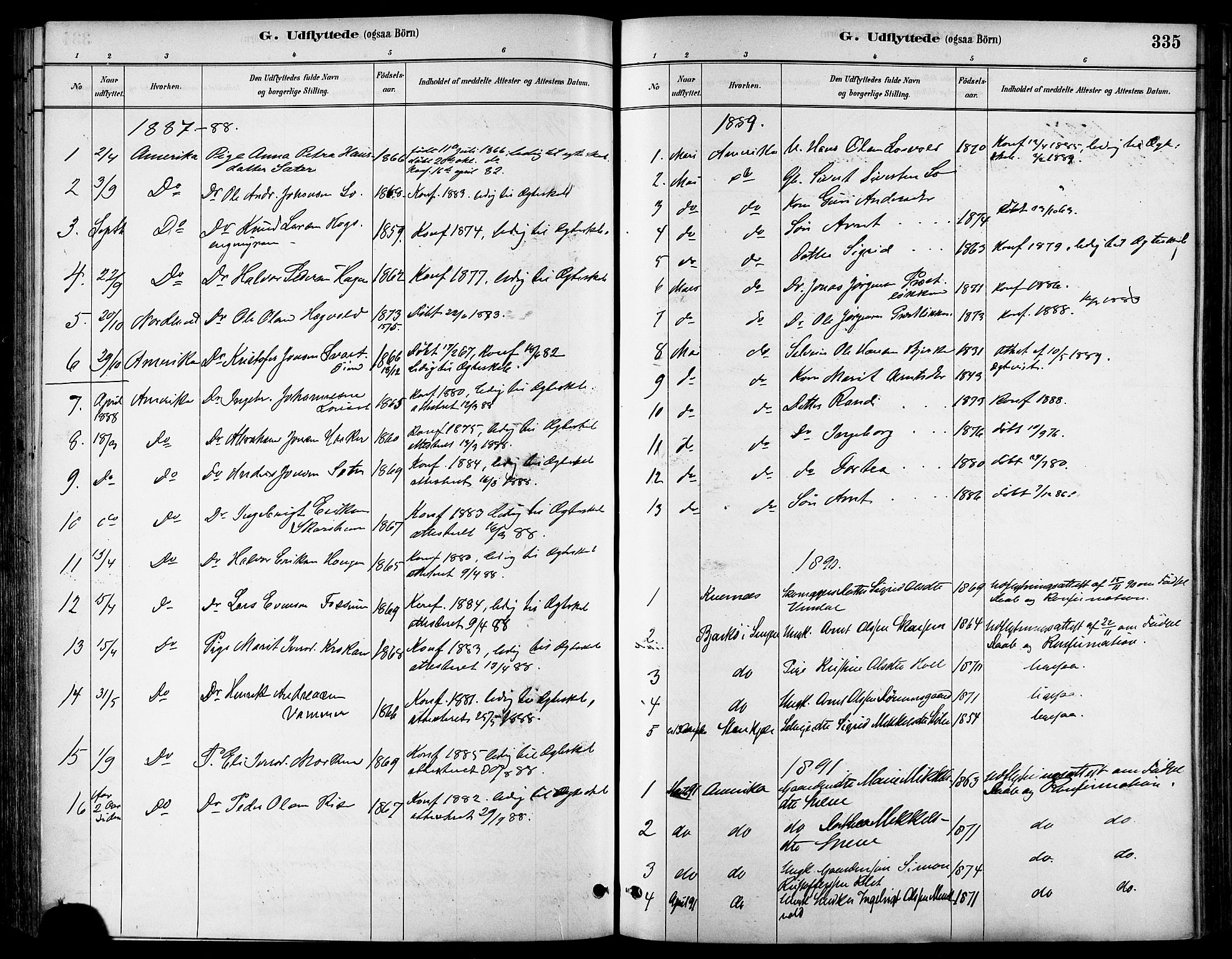 Ministerialprotokoller, klokkerbøker og fødselsregistre - Sør-Trøndelag, AV/SAT-A-1456/678/L0901: Ministerialbok nr. 678A10, 1881-1894, s. 335