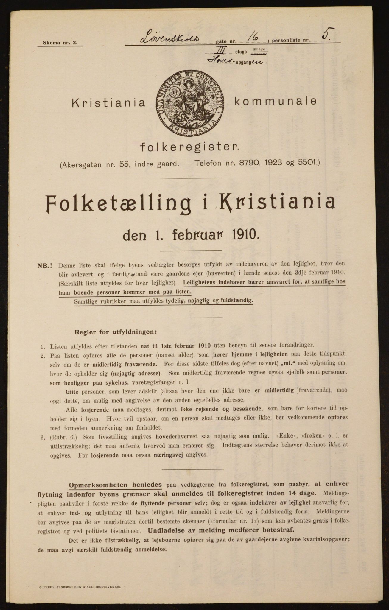 OBA, Kommunal folketelling 1.2.1910 for Kristiania, 1910, s. 57036