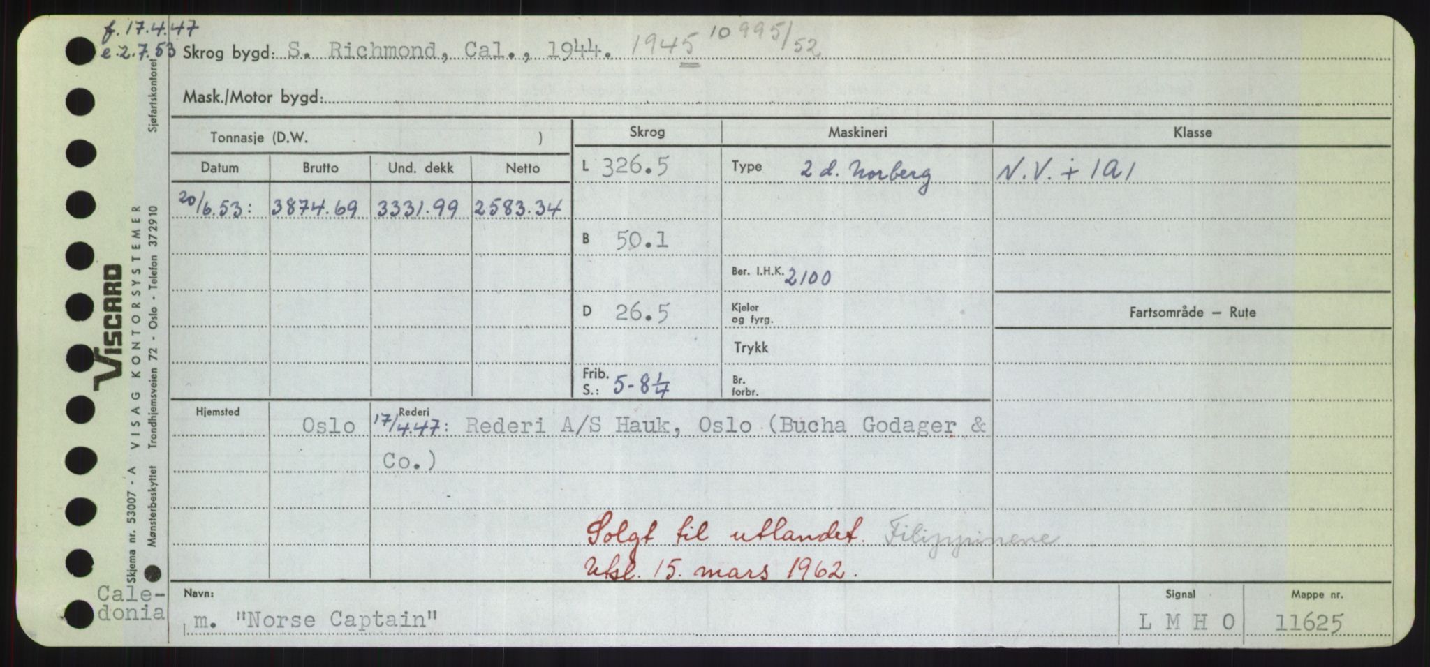 Sjøfartsdirektoratet med forløpere, Skipsmålingen, AV/RA-S-1627/H/Hd/L0027: Fartøy, Norhop-Nør, s. 115