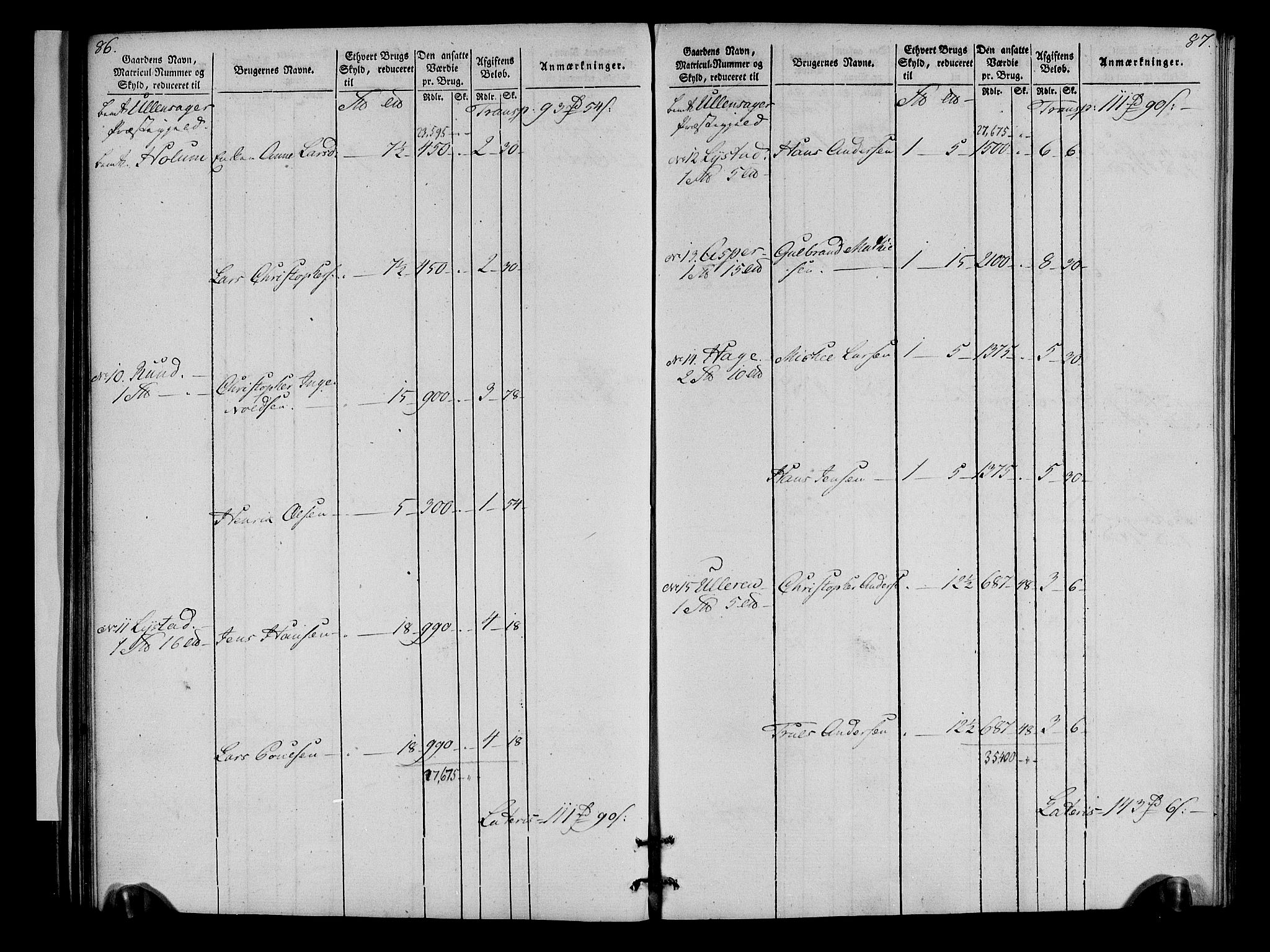 Rentekammeret inntil 1814, Realistisk ordnet avdeling, AV/RA-EA-4070/N/Ne/Nea/L0023: Øvre Romerike fogderi. Oppebørselsregister, 1803-1804, s. 45