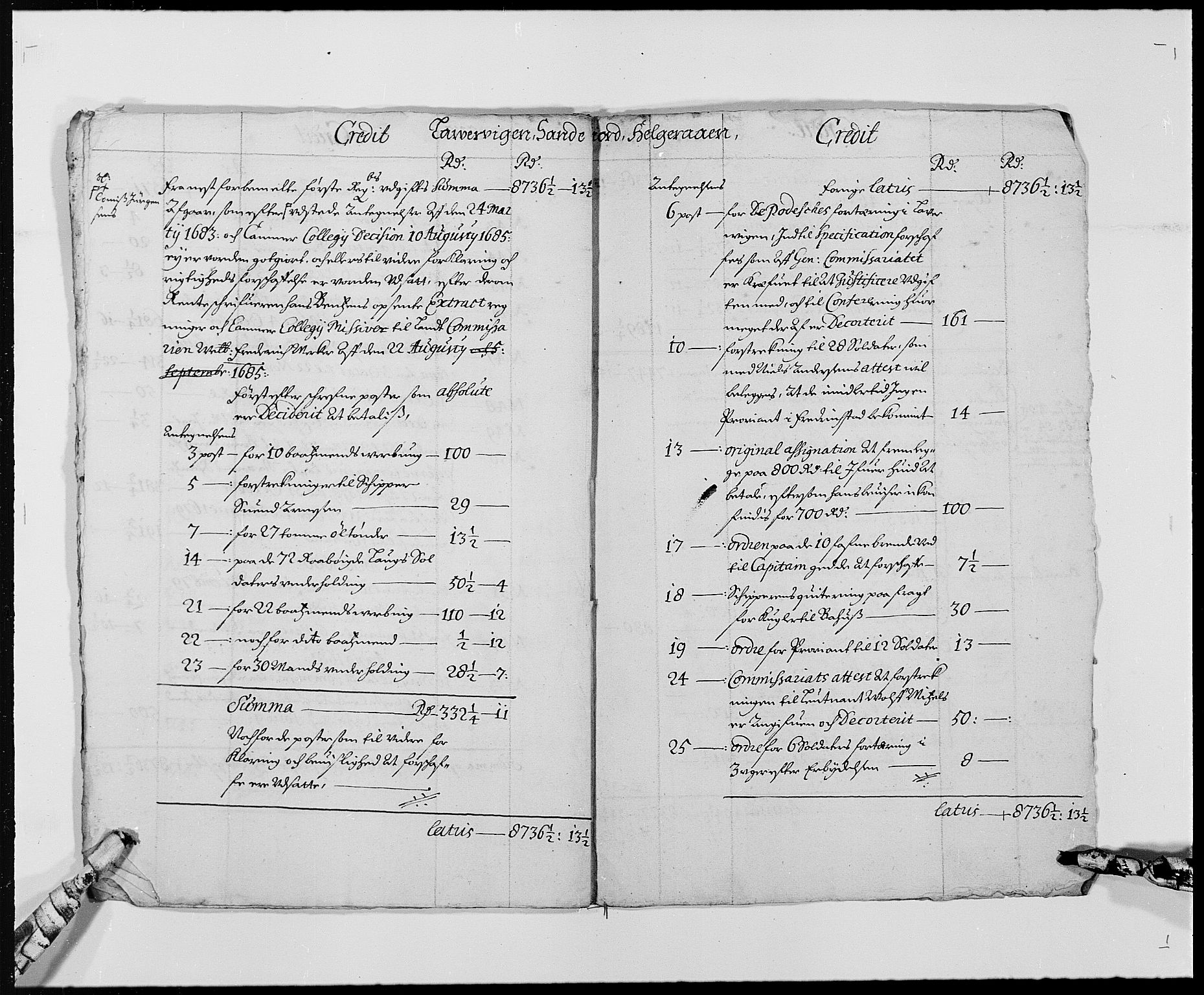 Rentekammeret inntil 1814, Reviderte regnskaper, Byregnskaper, RA/EA-4066/R/Ri/L0177: [I1] Kontribusjonsregnskap, 1675-1689, s. 9