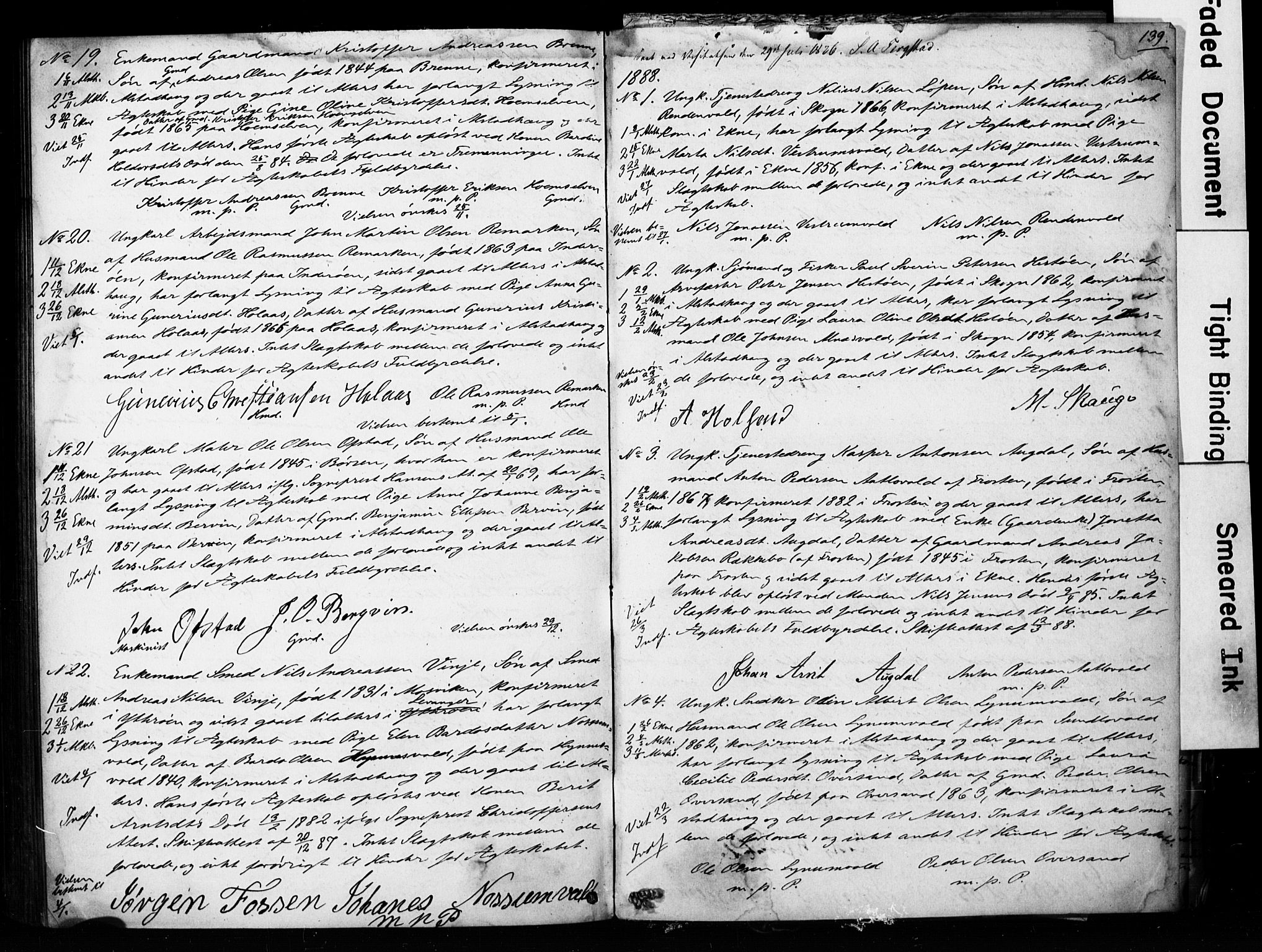 Ministerialprotokoller, klokkerbøker og fødselsregistre - Nord-Trøndelag, AV/SAT-A-1458/717/L0161: Forlovererklæringer nr. 717A11, 1850-1895, s. 139