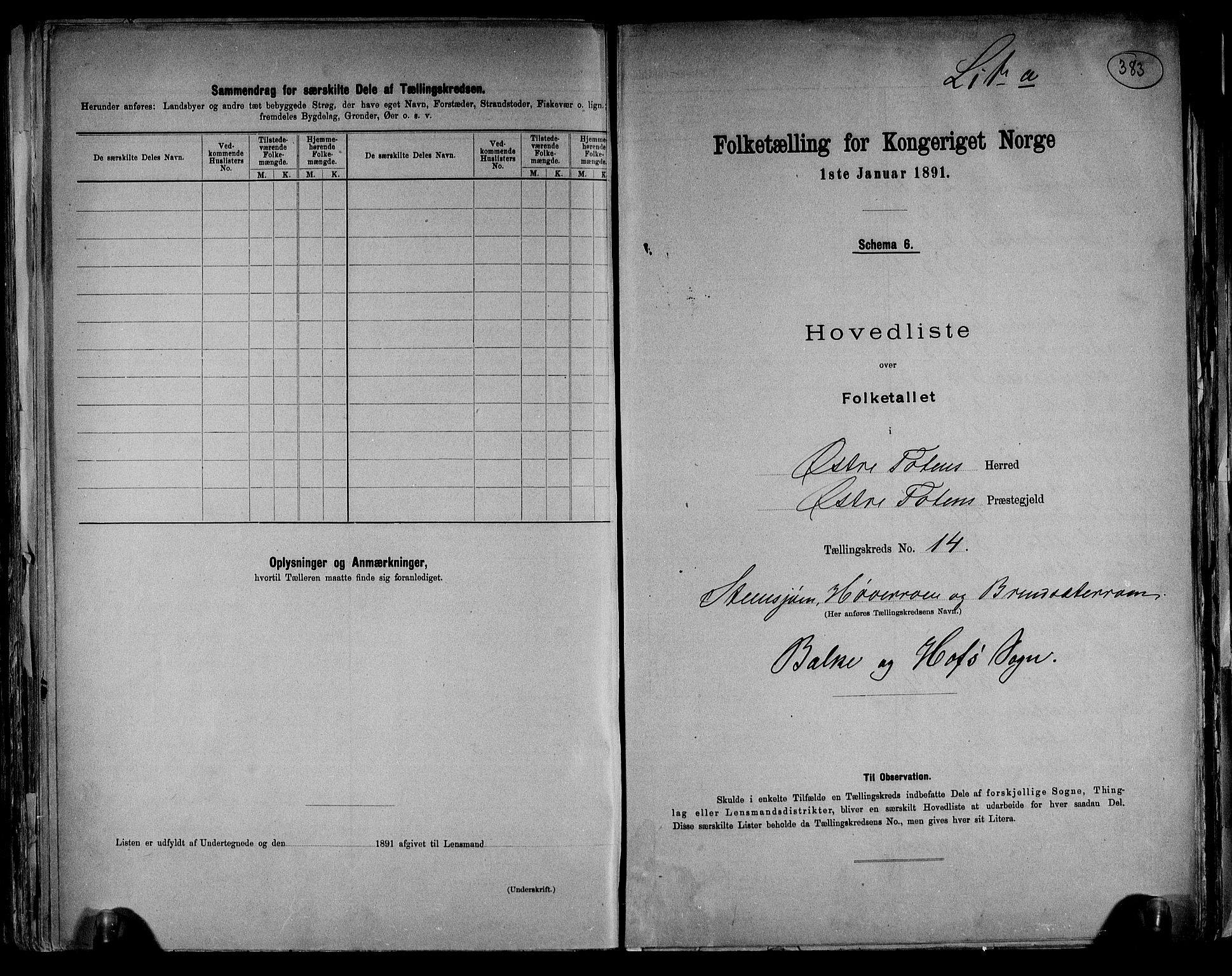 RA, Folketelling 1891 for 0528 Østre Toten herred, 1891, s. 46