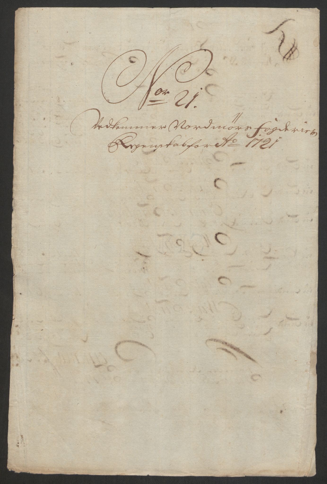 Rentekammeret inntil 1814, Reviderte regnskaper, Fogderegnskap, RA/EA-4092/R56/L3754: Fogderegnskap Nordmøre, 1721, s. 200