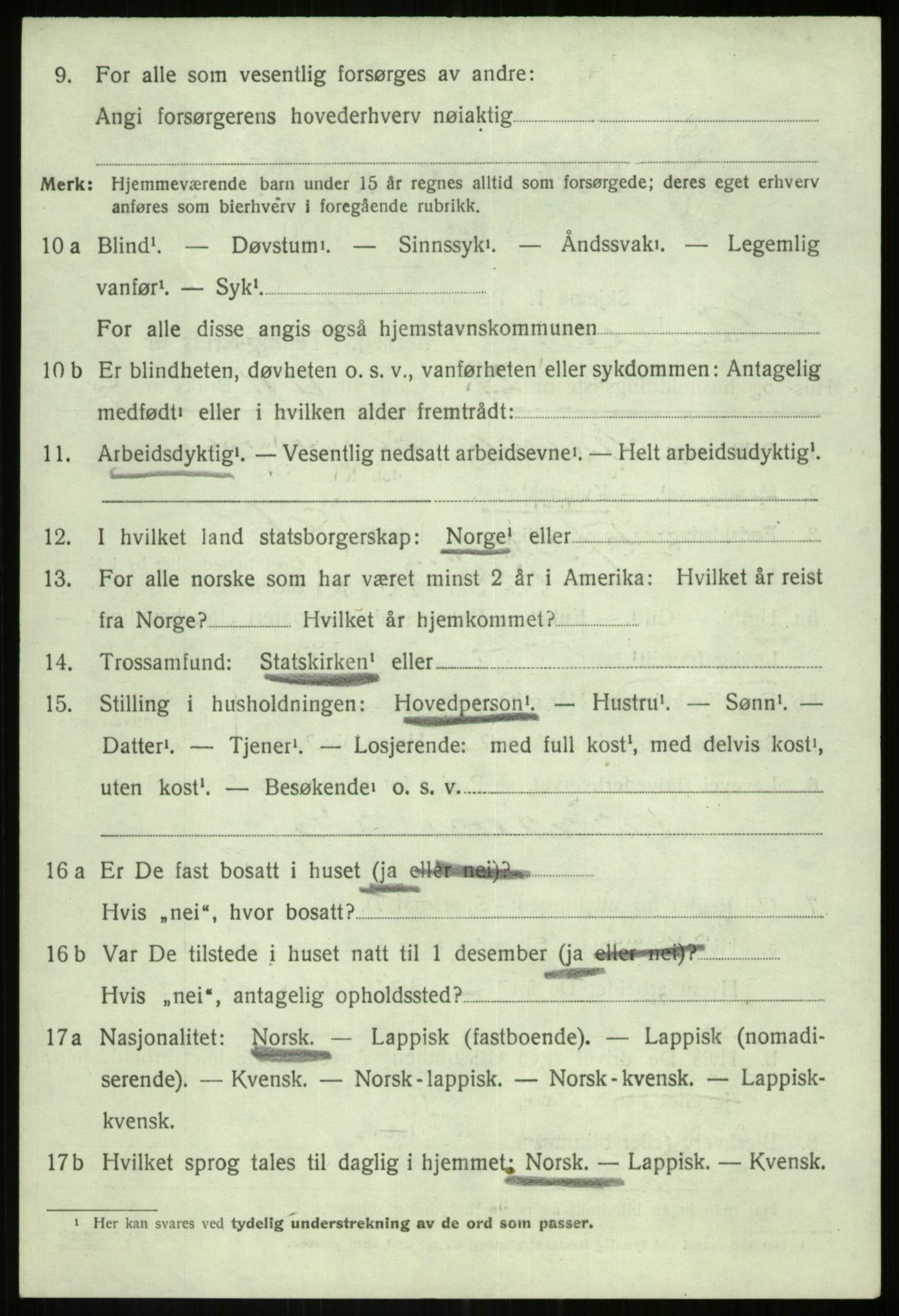 SATØ, Folketelling 1920 for 1931 Lenvik herred, 1920, s. 8233