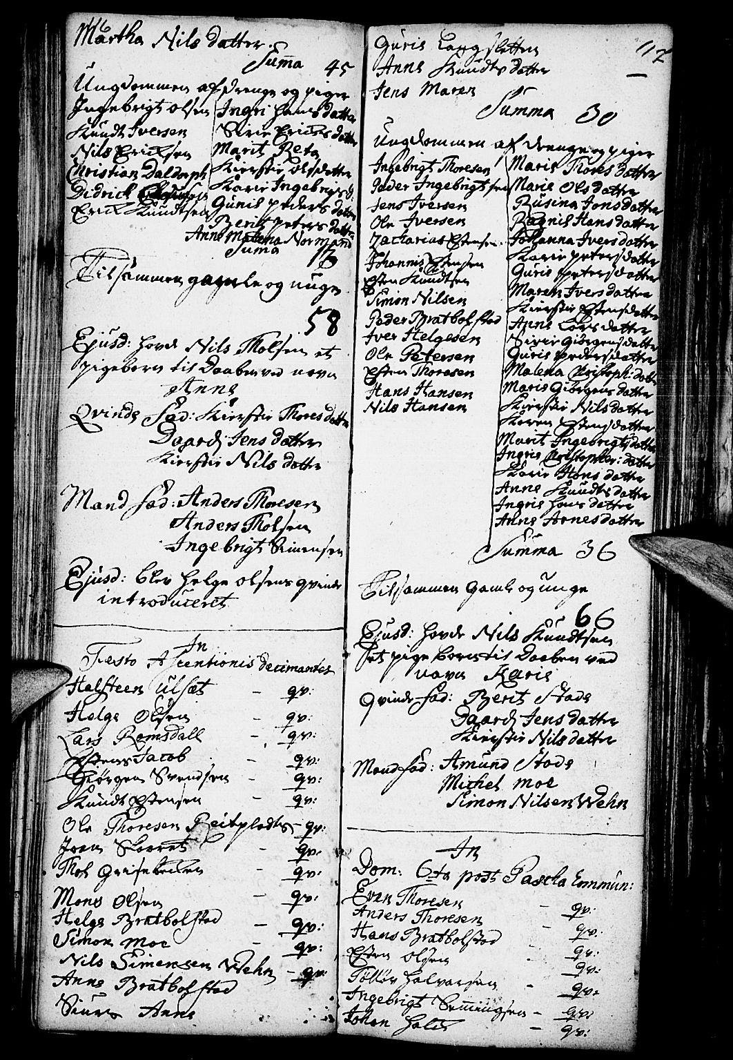 Kvikne prestekontor, AV/SAH-PREST-064/H/Ha/Haa/L0001: Ministerialbok nr. 1, 1740-1756, s. 116-117
