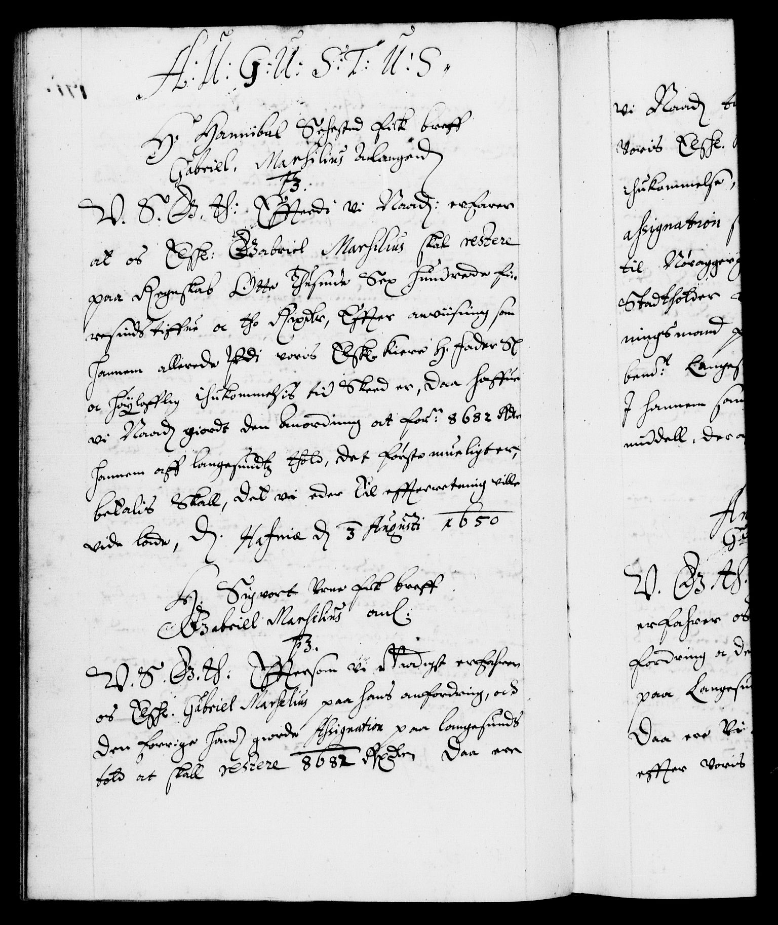 Danske Kanselli 1572-1799, RA/EA-3023/F/Fc/Fca/Fcab/L0008: Norske tegnelser (mikrofilm), 1648-1652, s. 171b