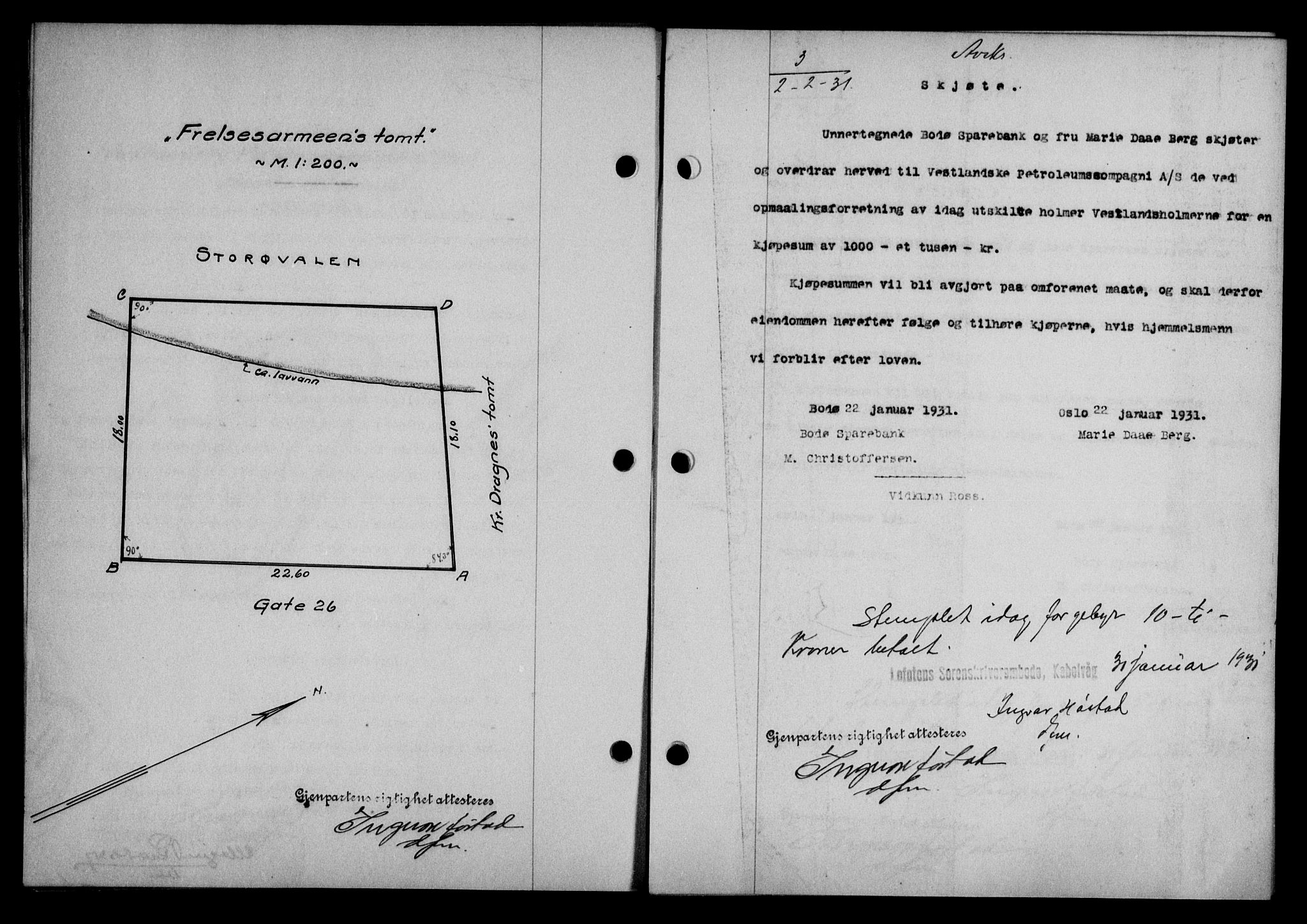 Lofoten sorenskriveri, AV/SAT-A-0017/1/2/2C/L0023b: Pantebok nr. 23b, 1931-1931, Tingl.dato: 02.02.1931