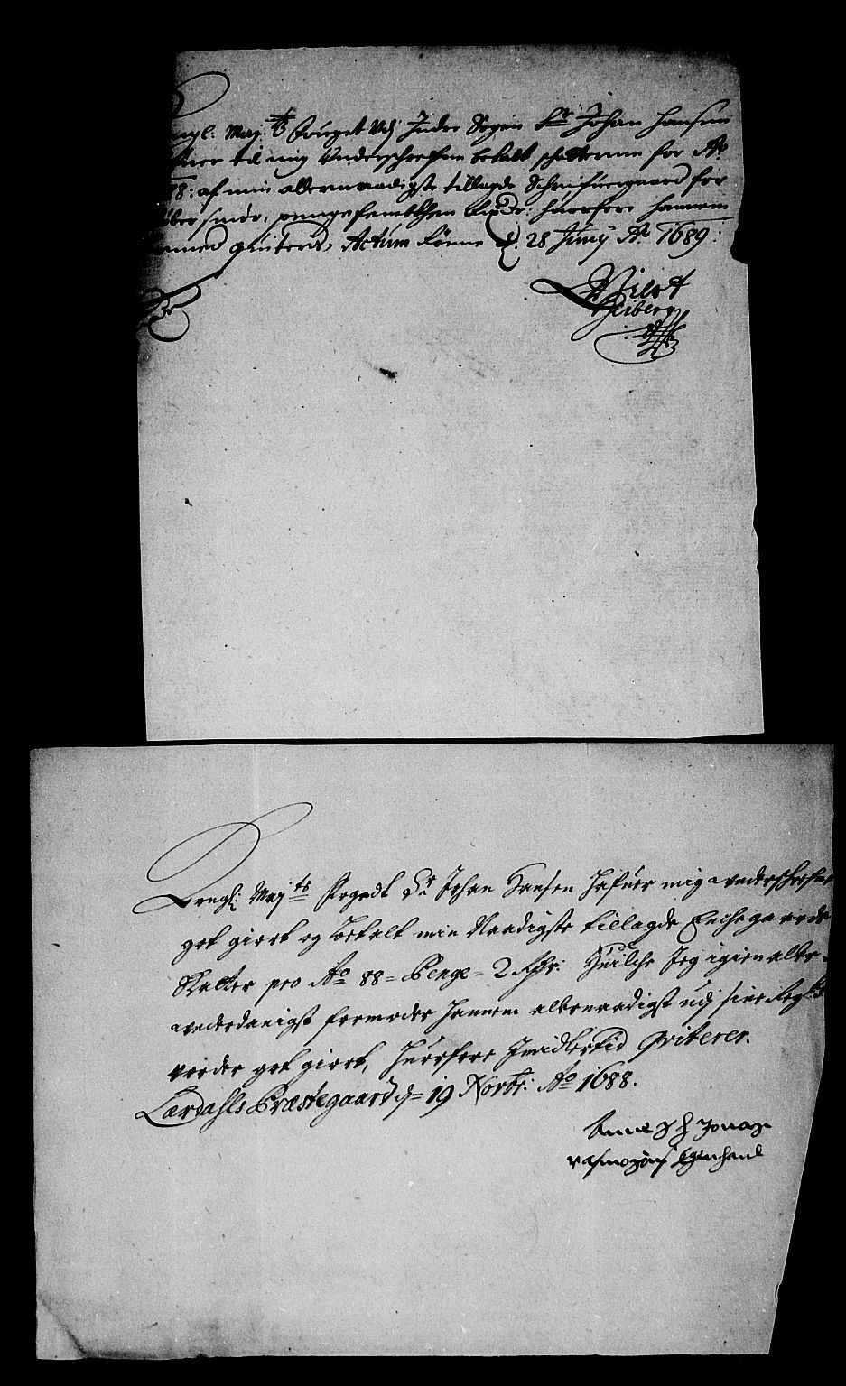 Rentekammeret inntil 1814, Reviderte regnskaper, Stiftamtstueregnskaper, Bergen stiftamt, AV/RA-EA-6043/R/Rc/L0088: Bergen stiftamt, 1688