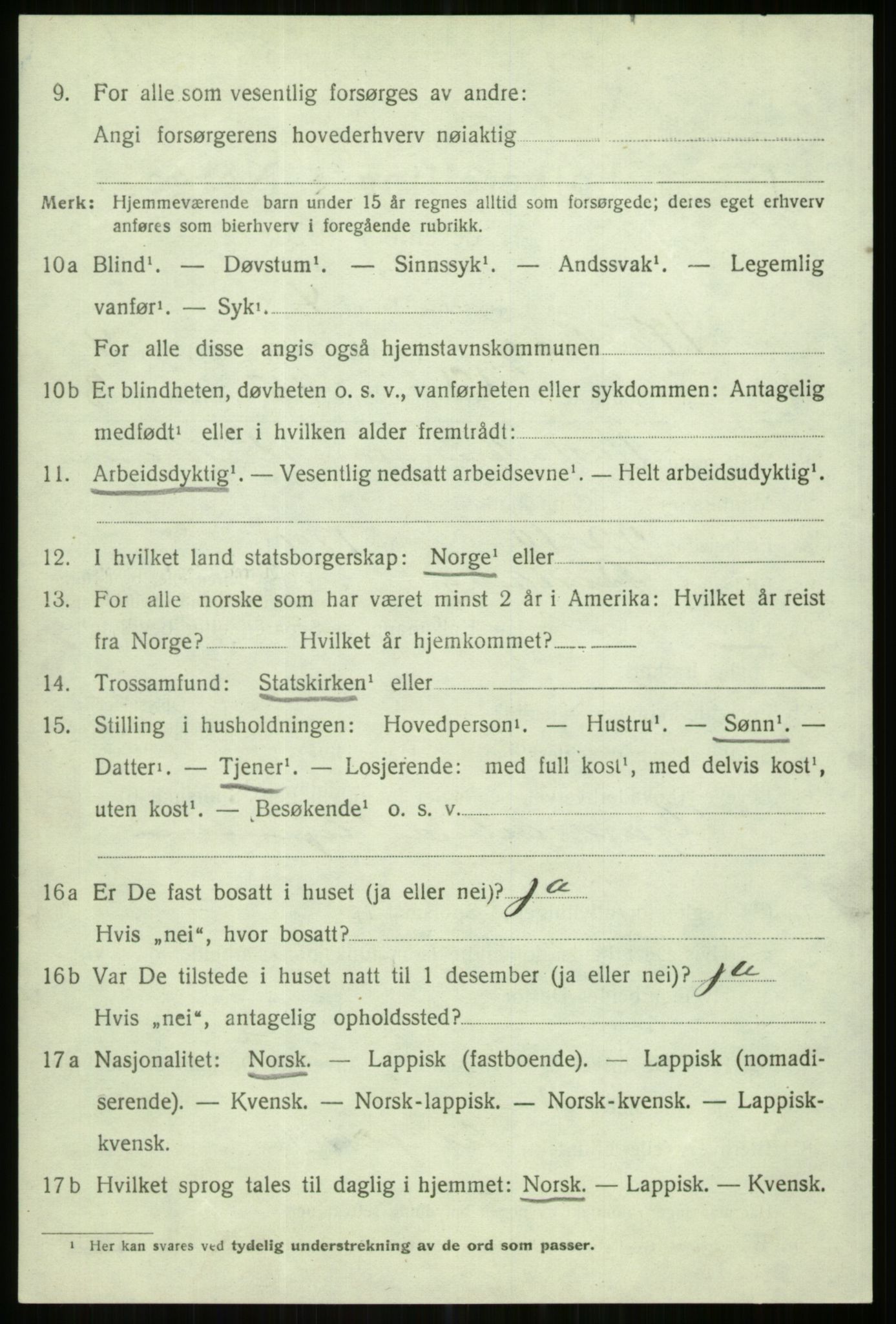 SATØ, Folketelling 1920 for 1936 Karlsøy herred, 1920, s. 2074
