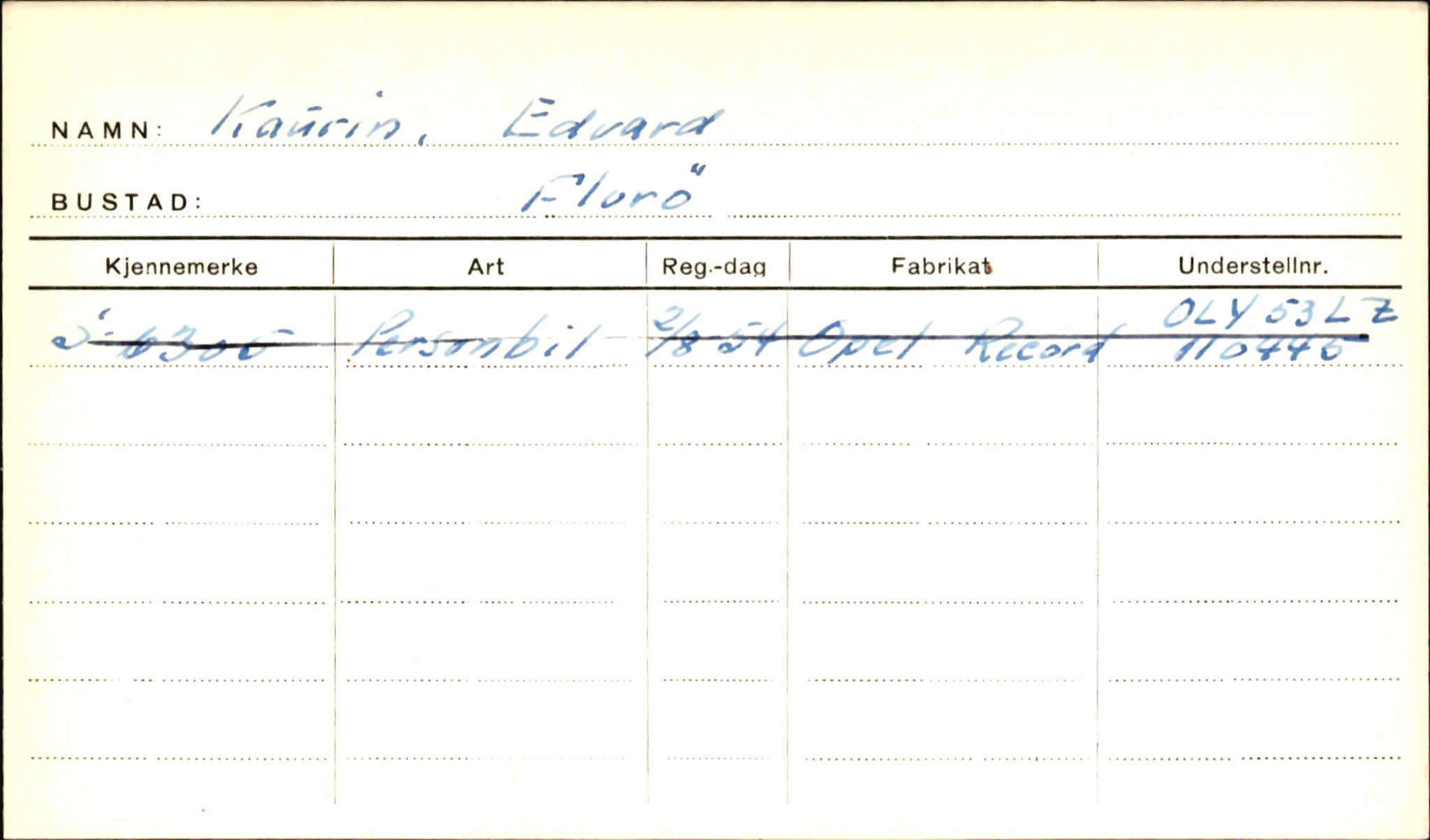 Statens vegvesen, Sogn og Fjordane vegkontor, SAB/A-5301/4/F/L0001B: Eigarregister Fjordane til 1.6.1961, 1930-1961, s. 60