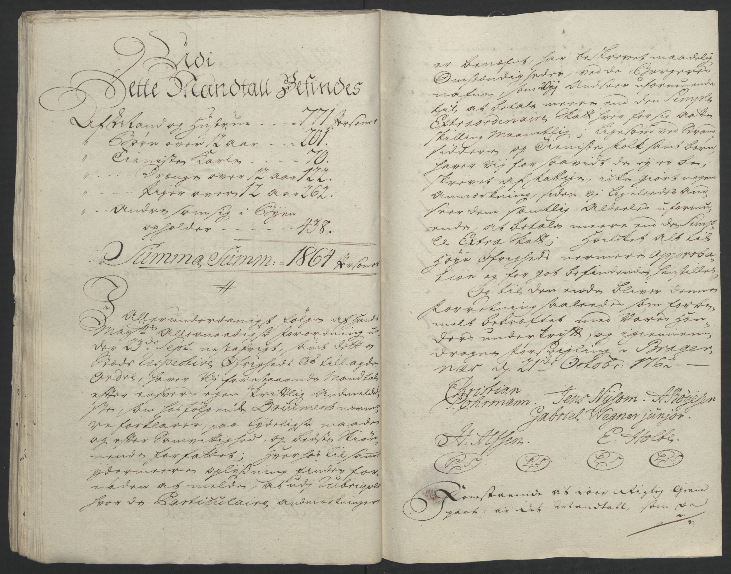 Rentekammeret inntil 1814, Reviderte regnskaper, Byregnskaper, AV/RA-EA-4066/R/Rf/L0119/0001: [F2] Kontribusjonsregnskap / Ekstraskatt, 1762-1767, s. 49