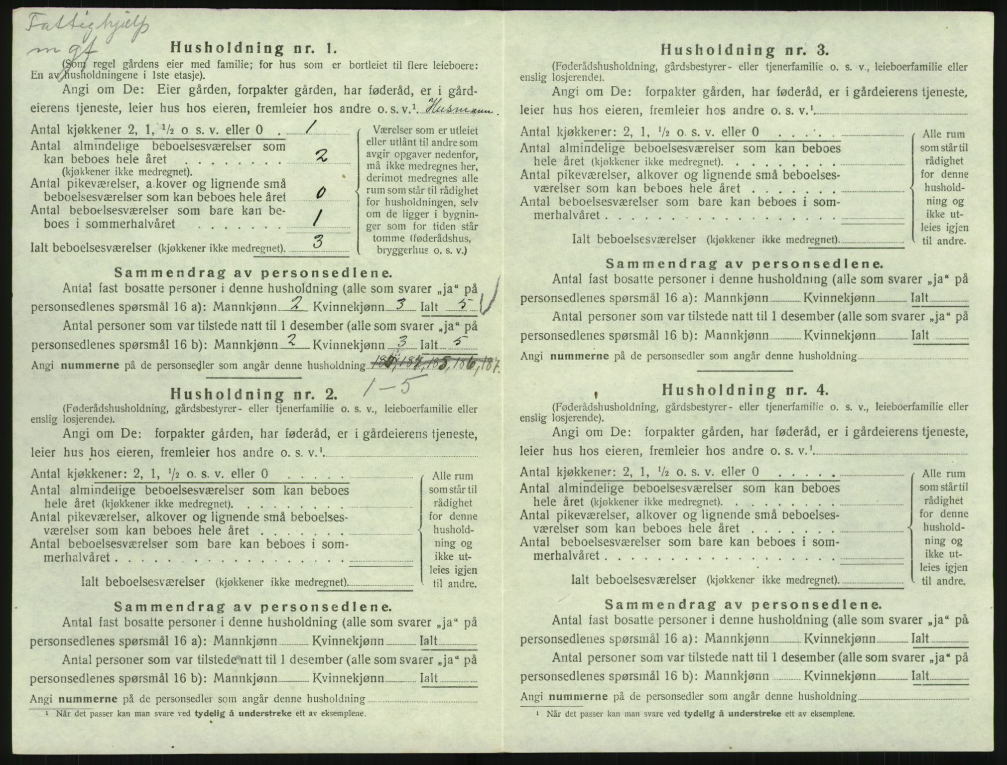 SAK, Folketelling 1920 for 0924 Landvik herred, 1920, s. 823