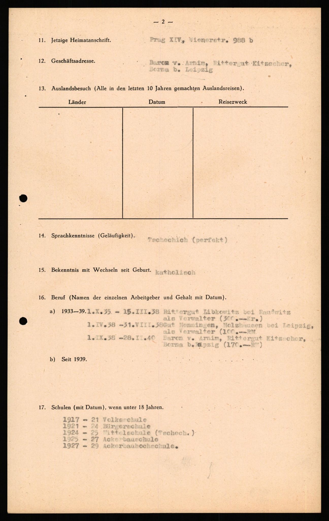 Forsvaret, Forsvarets overkommando II, AV/RA-RAFA-3915/D/Db/L0041: CI Questionaires.  Diverse nasjonaliteter., 1945-1946, s. 345