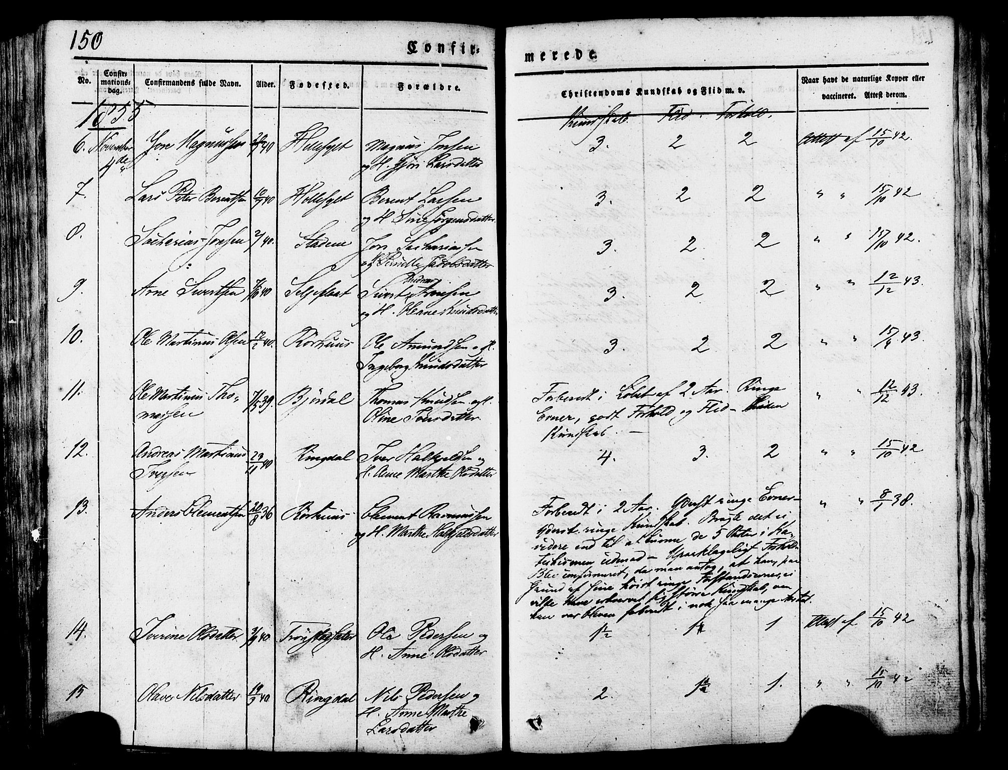 Ministerialprotokoller, klokkerbøker og fødselsregistre - Møre og Romsdal, AV/SAT-A-1454/517/L0221: Ministerialbok nr. 517A01, 1827-1858, s. 150