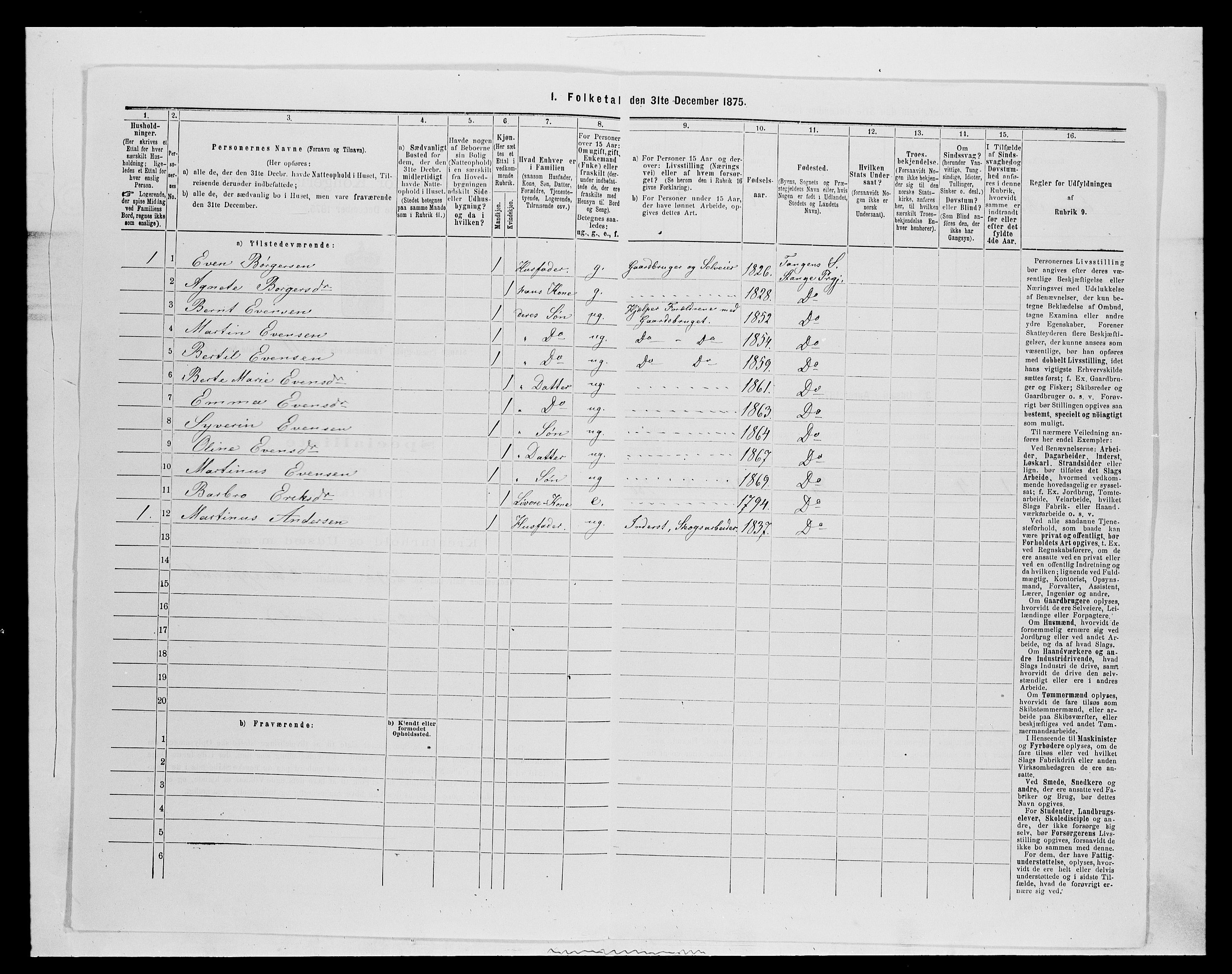 SAH, Folketelling 1875 for 0417P Stange prestegjeld, 1875, s. 1830